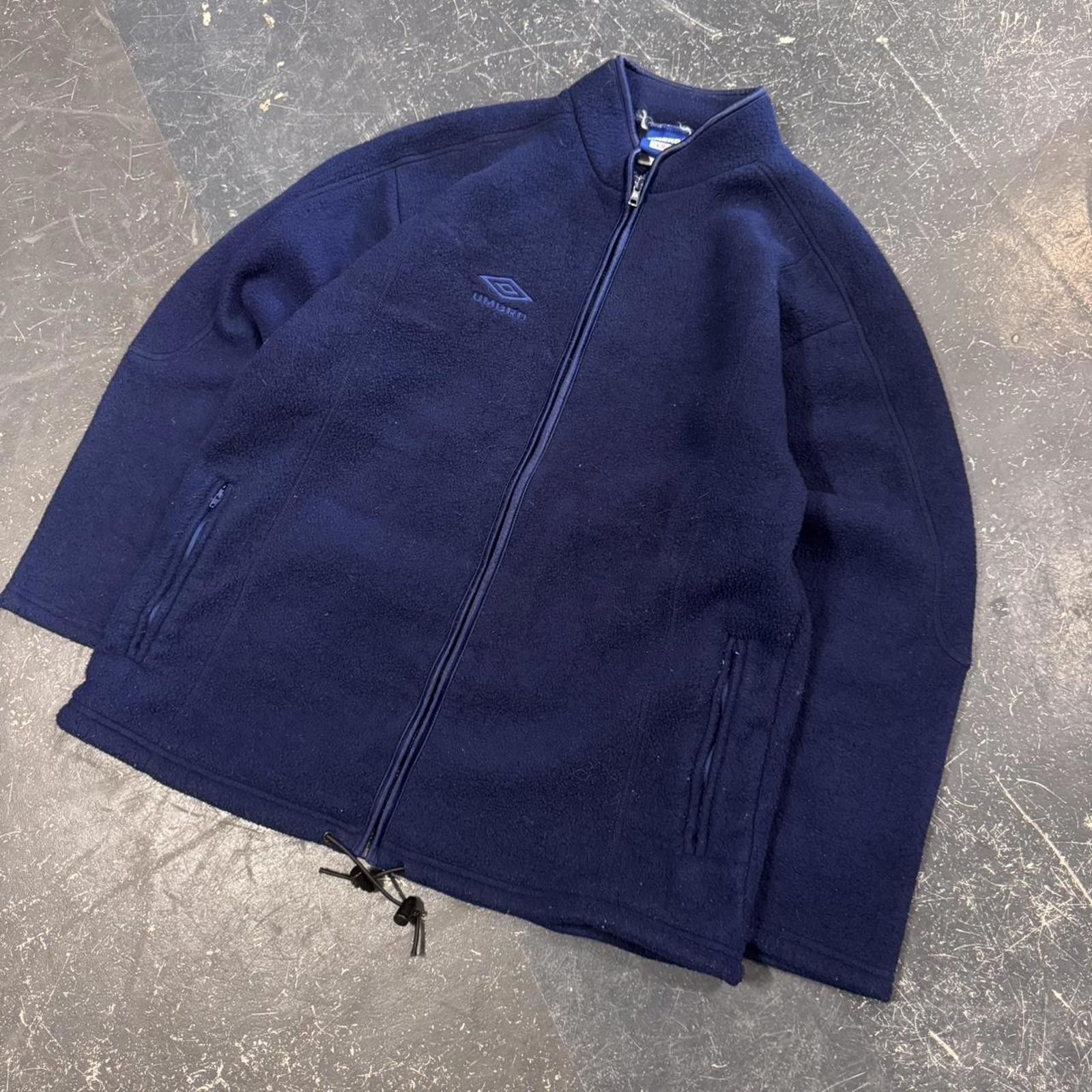 Umbro Vintage 90s Umbro Blue Zip Up Fleece Size US L / EU 52-54 / 3 - 2 Thumbnail