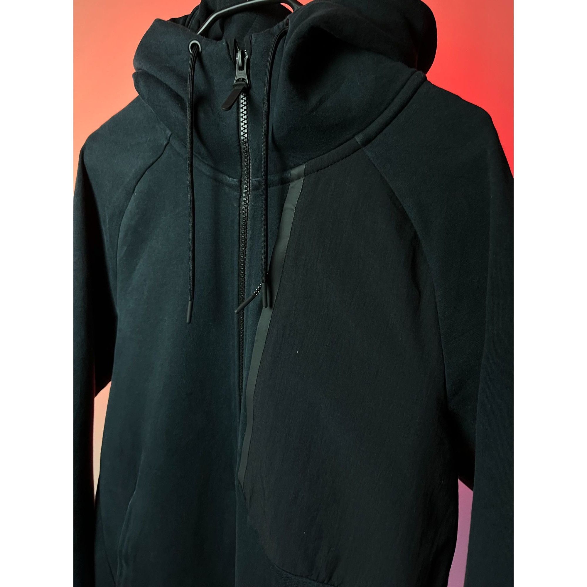 Nike × Vintage Nike Tech Fleece Black Hoodie Small Drill Ninja Style Rare Size US S / EU 44-46 / 1 - 3 Thumbnail