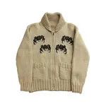 VIBE Women Vintage knitted sweater Size L / US 10 / IT 46 - 4 Thumbnail