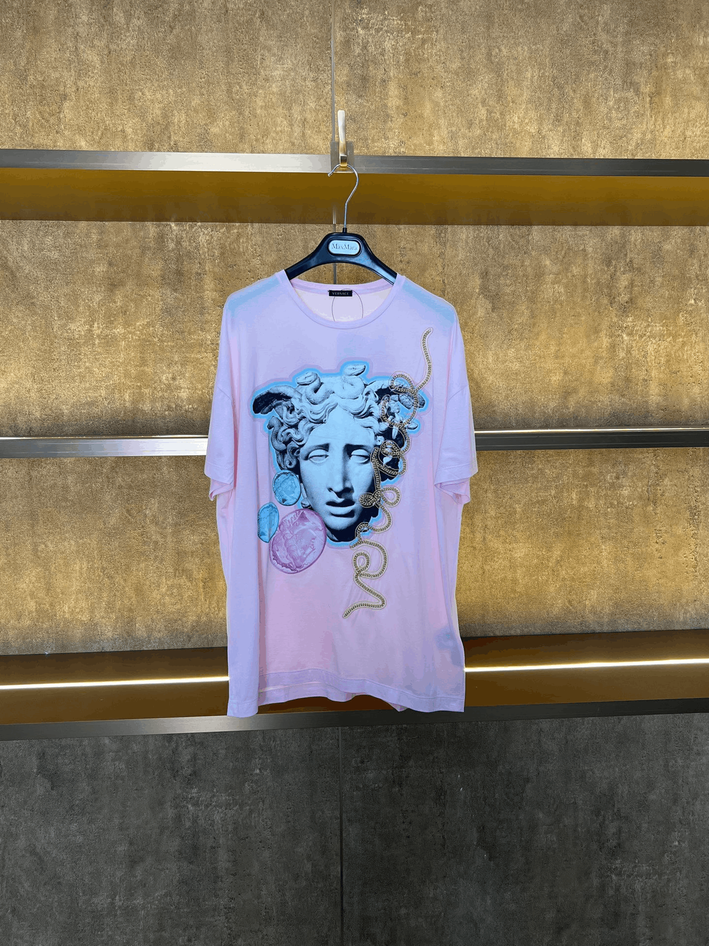 Versace Versace Pink T-Shirt m Men Size US M / EU 48-50 / 2 - 1 Thumbnail
