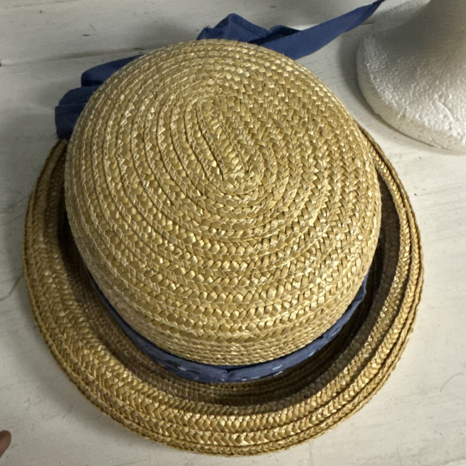Vintage Vintage Kentucky Derby Acrylic Straw Hat With Floral bandana Size ONE SIZE - 8 Thumbnail