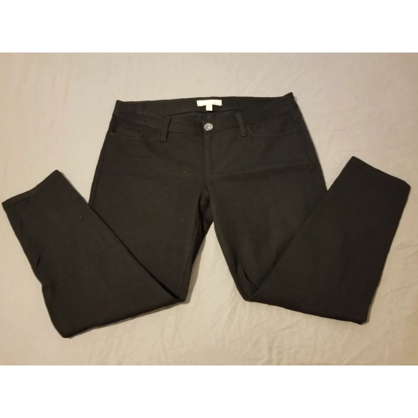 Banana Republic Banana Republic Jeans 10P Petite Black Cotton Stretch Womens Skinny Pants Size 32" / US 10 / IT 46 - 3 Thumbnail