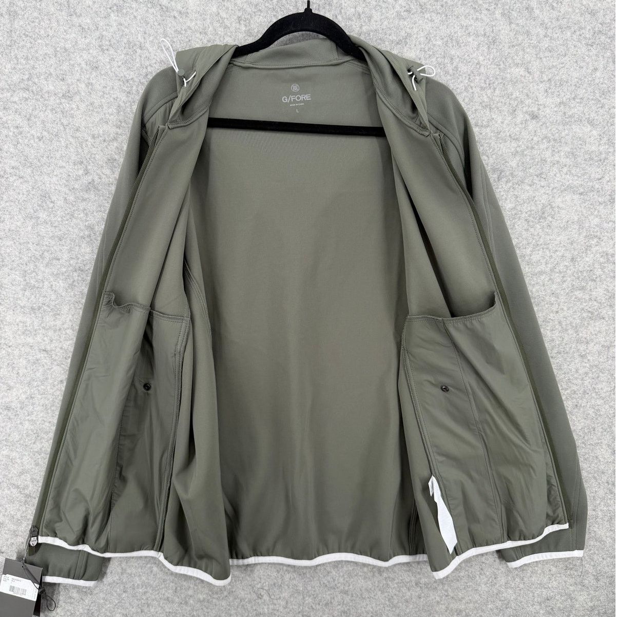 G/FORE NWT G/Fore Isle Wind Control Pique Hooded Jacket GMO000012 Size US L / EU 52-54 / 3 - 6 Thumbnail