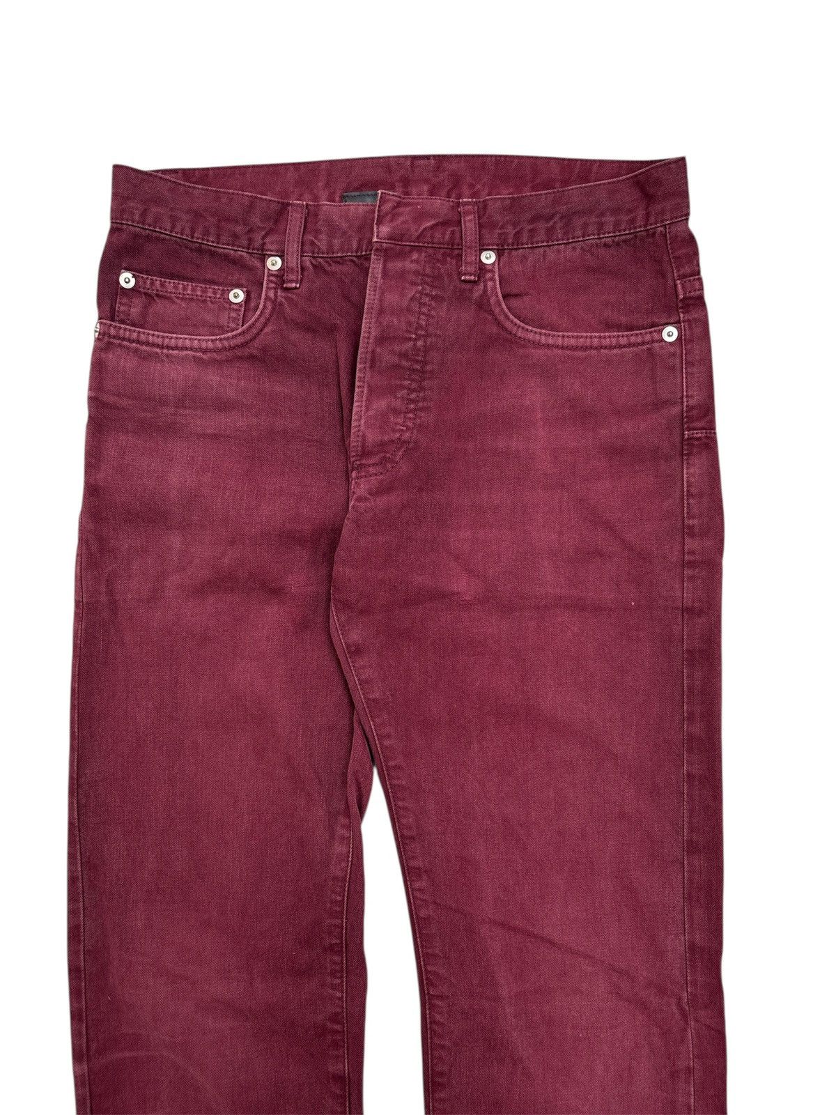 Dior Dior Kris Van Asche Jeans Burgundy 2010 Size US 28 / EU 44 - 2 Thumbnail