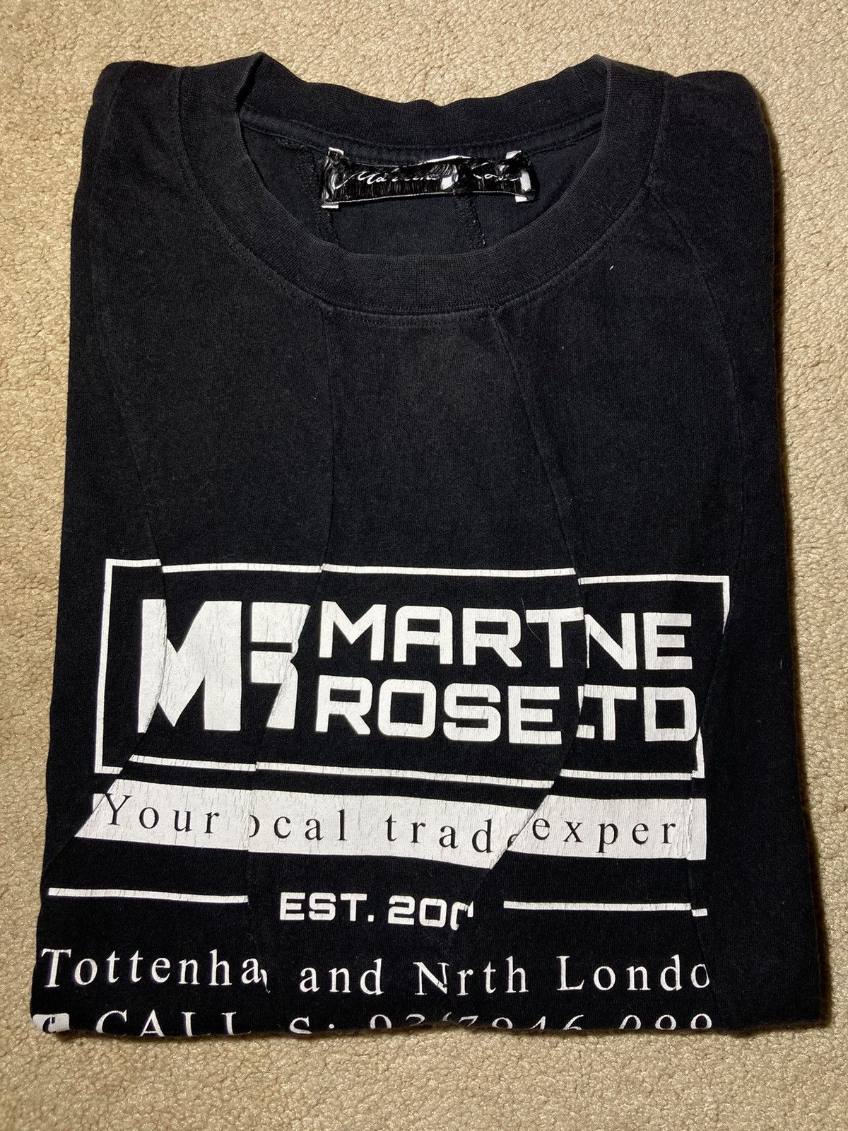 Martine Rose SS19 Martine Rose Cut Up Split Logo LTD 2019 The Best 