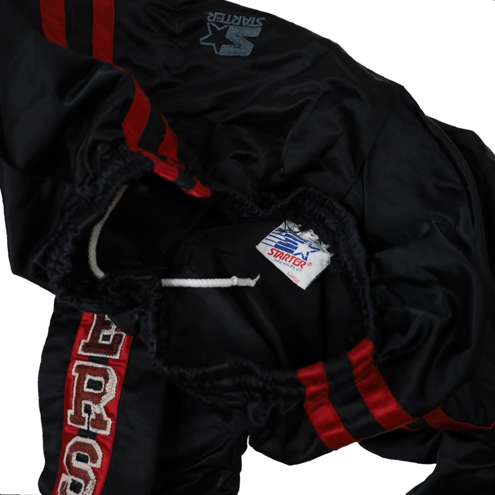 Starter VINTAGE Starter Portland Blazers Embroidered Spellout Pants Black Mens Large Size 42R - 4 Thumbnail