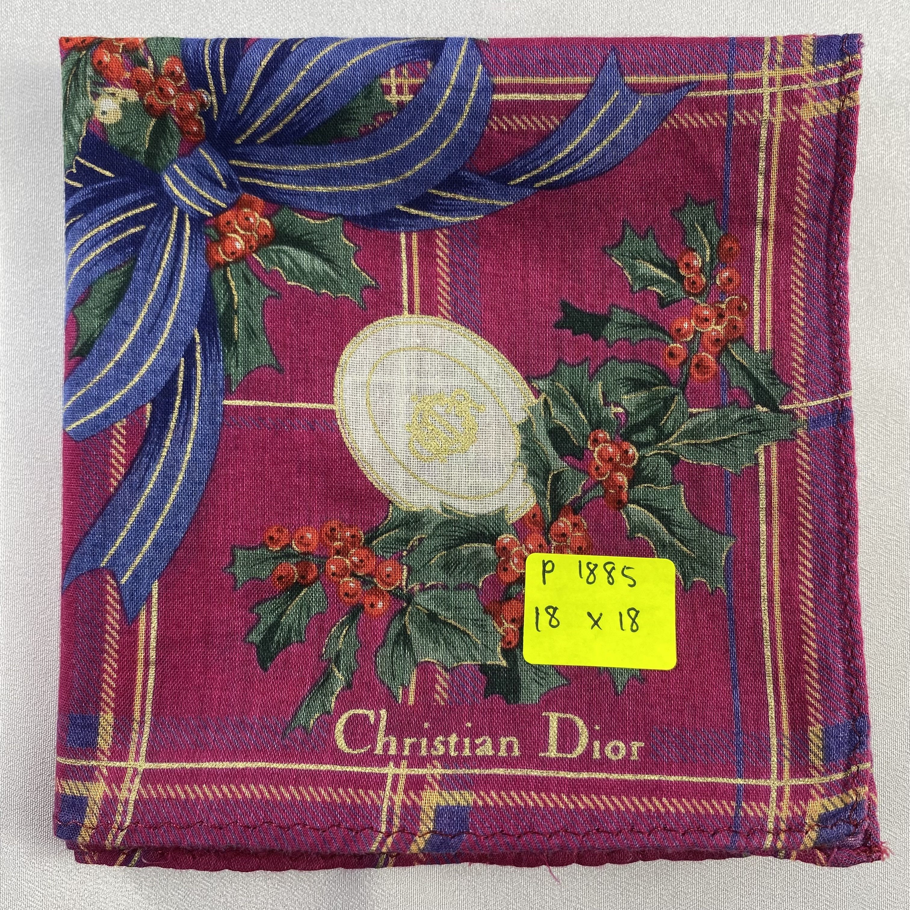 Vintage Christian Dior Monsieur Handkerchief / Neckerchief-P1885 Size ONE SIZE - 5 Thumbnail