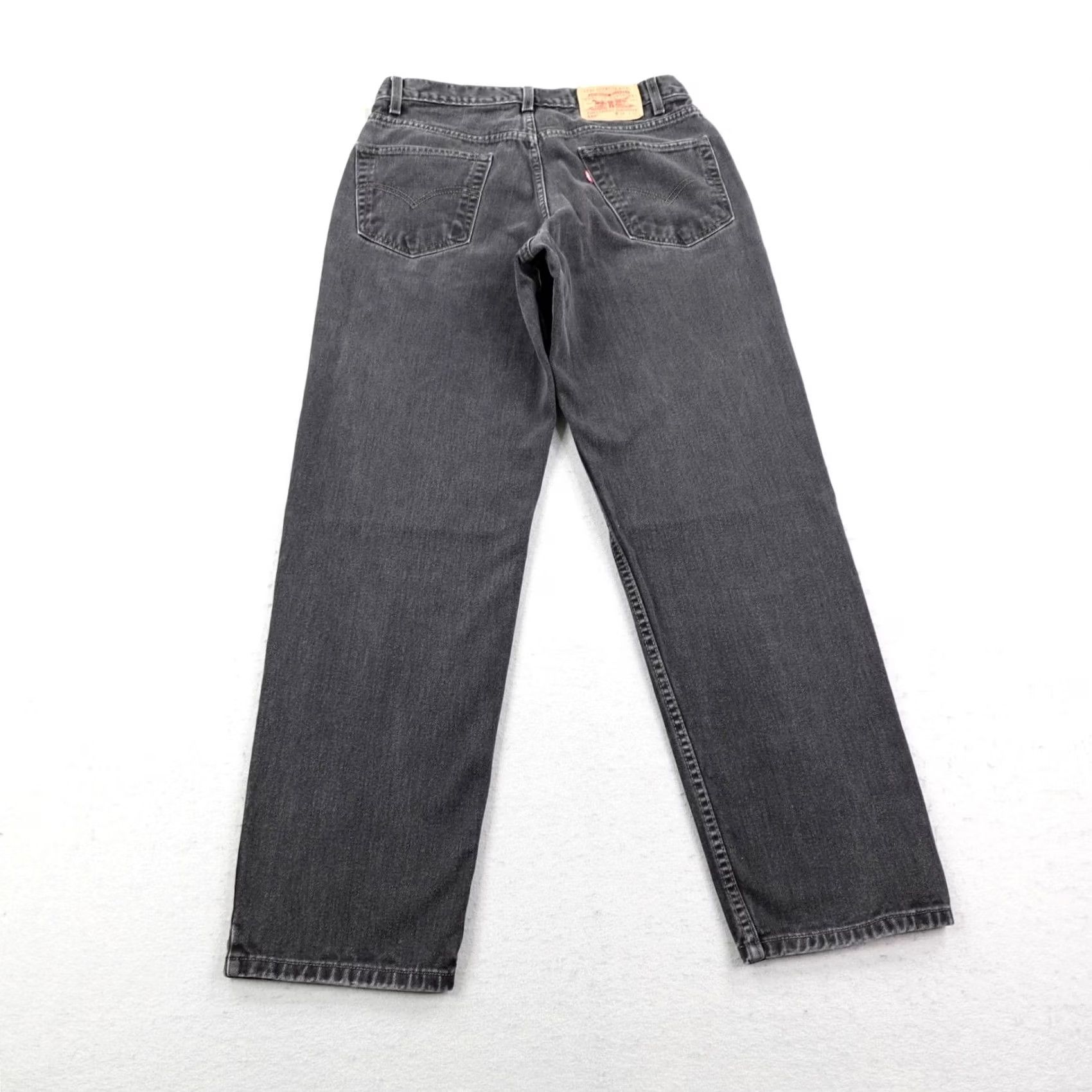 Levi's VINTAGE Levi's Jeans Mens 34x32 Black Denim 550 Relaxed Fit Baggy Skater Y2K 2000 Size US 34 / EU 50 - 4 Thumbnail