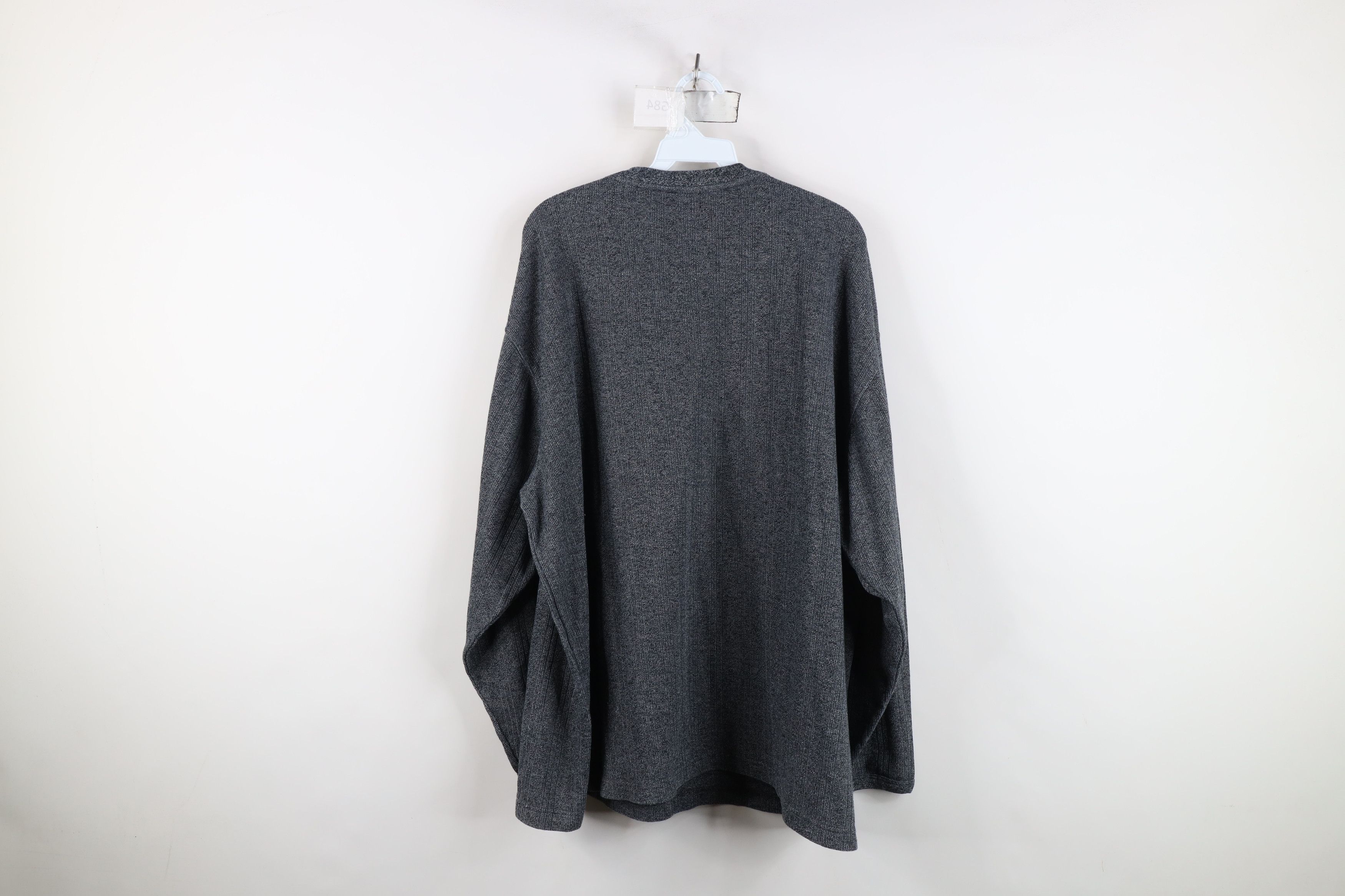 Vintage Vintage 90s Y2K Streetwear Ribbed Knit Long Sleeve T-Shirt Size US XXL / EU 58 / 5 - 9 Thumbnail