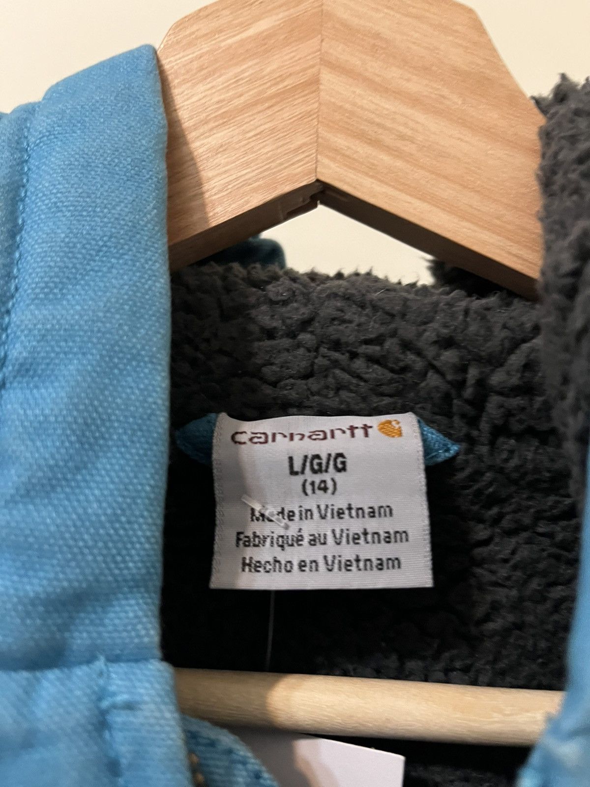 Carhartt × Vintage Vintage Carhartt Baby blue youth sz L jacket Size S / US 4 / IT 40 - 3 Thumbnail