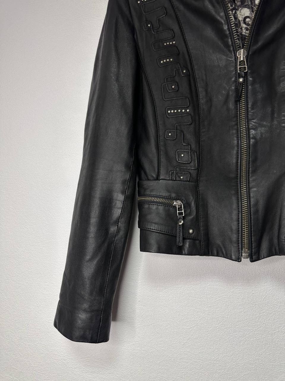 Roberto Cavalli Roberto Cavalli Leather Jacket Women’s XS Black Lambskin Y2K Size XS / US 0-2 / IT 36-38 - 12 Thumbnail