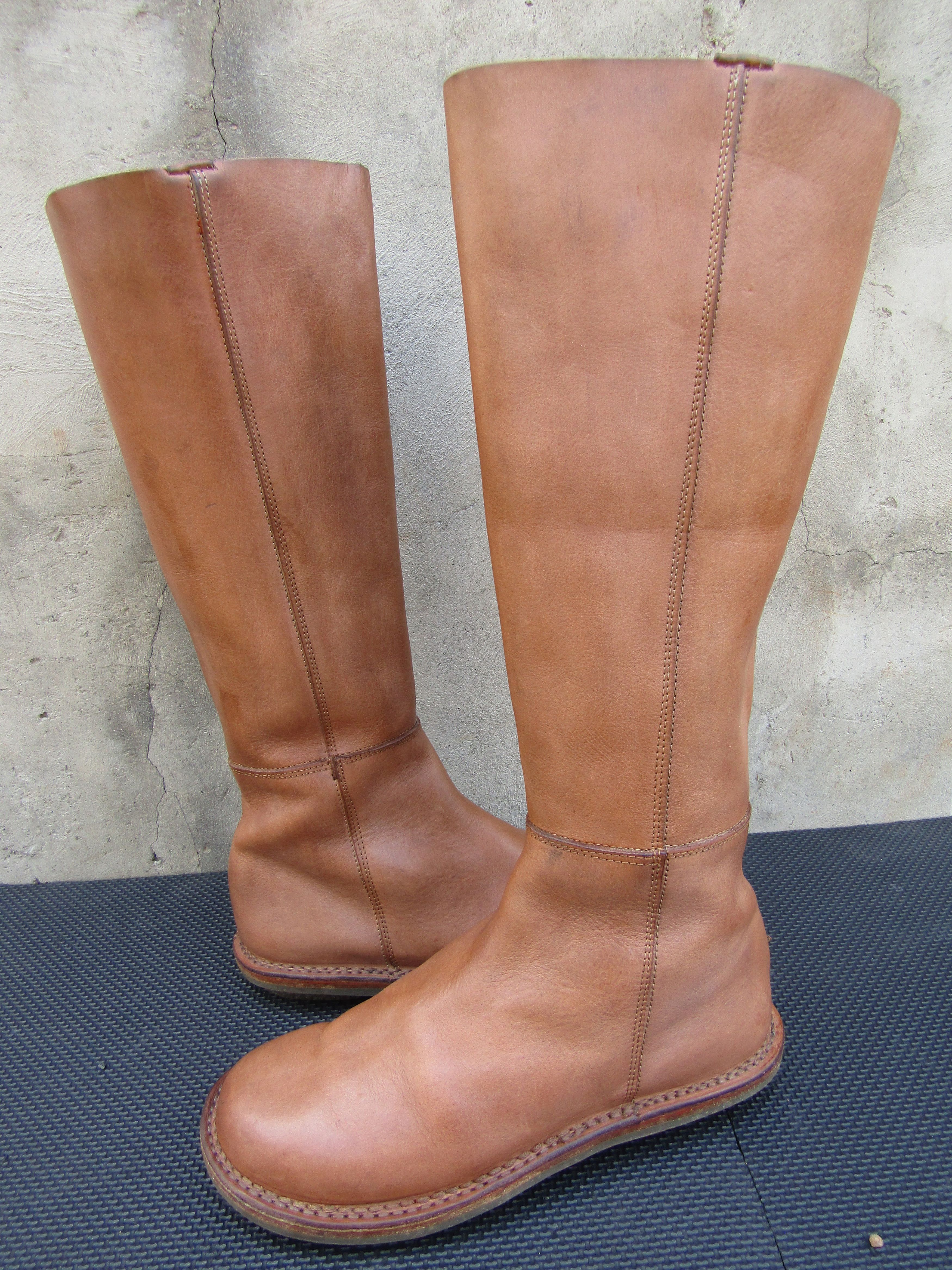 Trippen Trippen Slip on Zipper Leather Tall Boots Women's Size US 9 / IT 39 - 1 Thumbnail