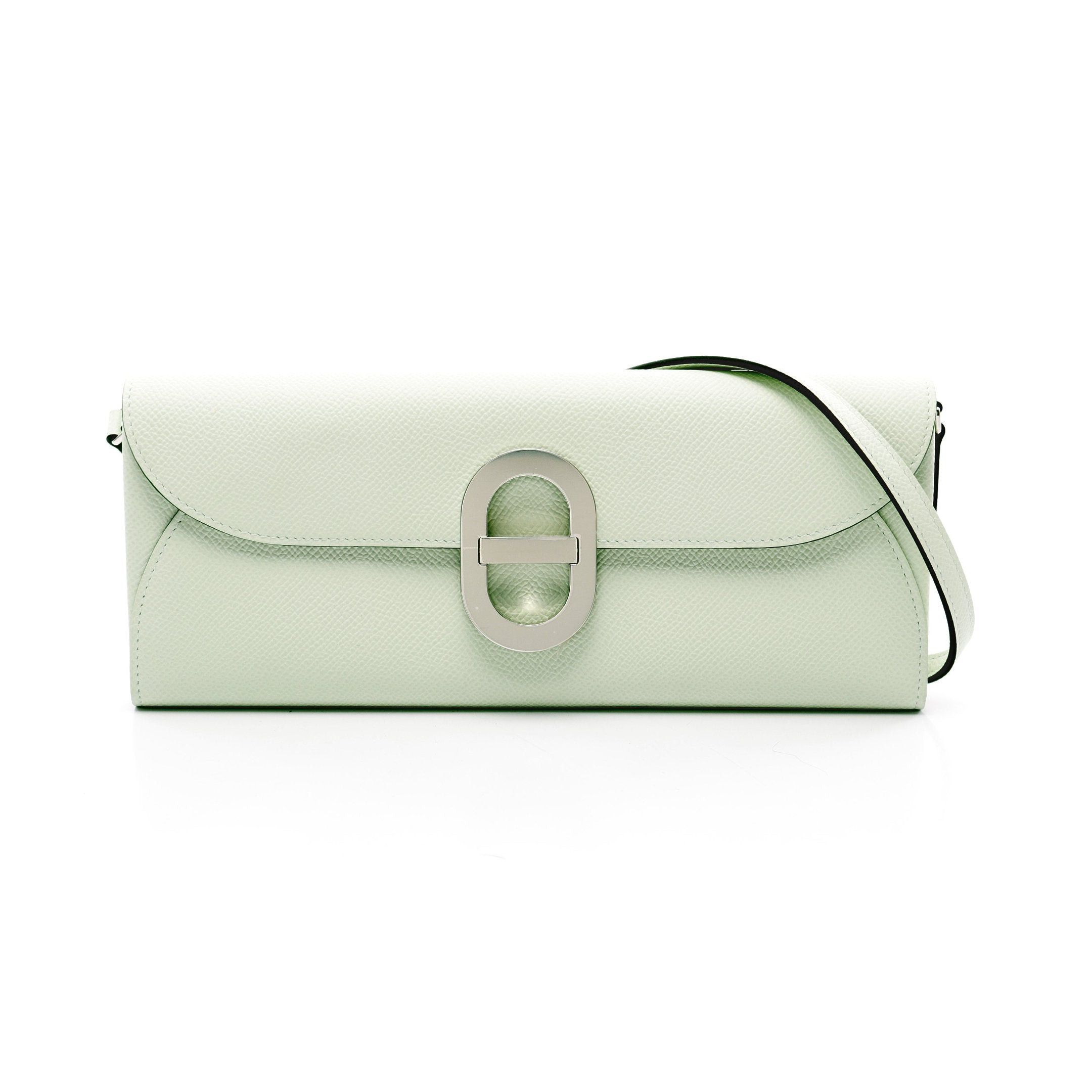 Hermes Hermes Chaîne Too Go Vert Fizz Shoulder Wallet Veau Epsom Light Green Silver Hardware B Stamp Size ONE SIZE - 1 Thumbnail