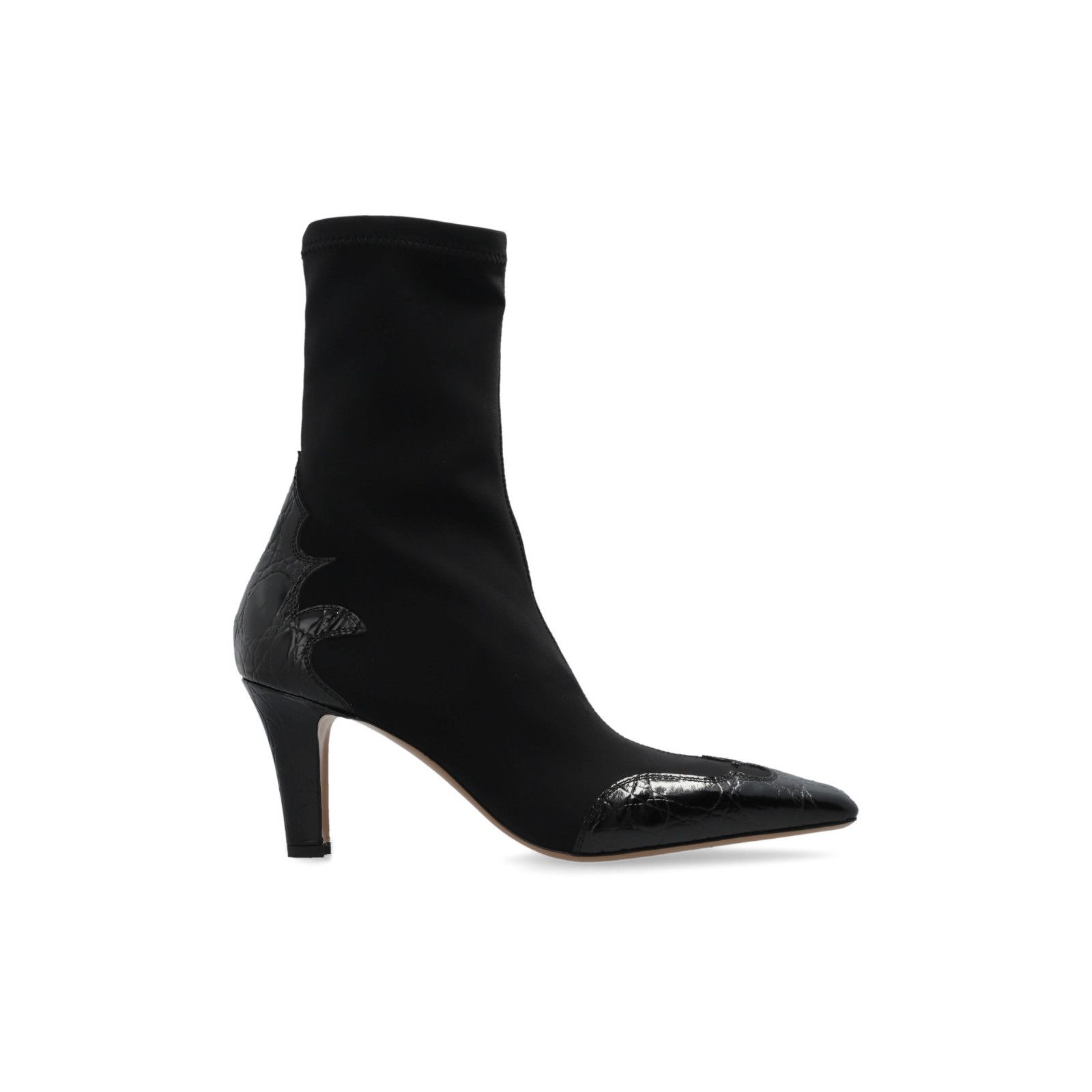 PARIS TEXAS ' Belle' Black Heeled Ankle Boots New And Authen