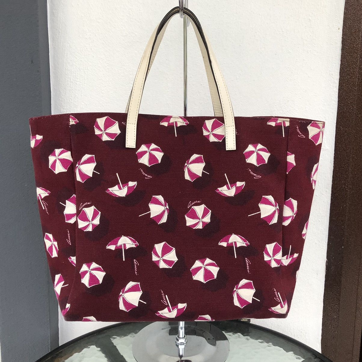 Gucci Authentic Gucci Canvas Tote Bag Size ONE SIZE - 3 Thumbnail