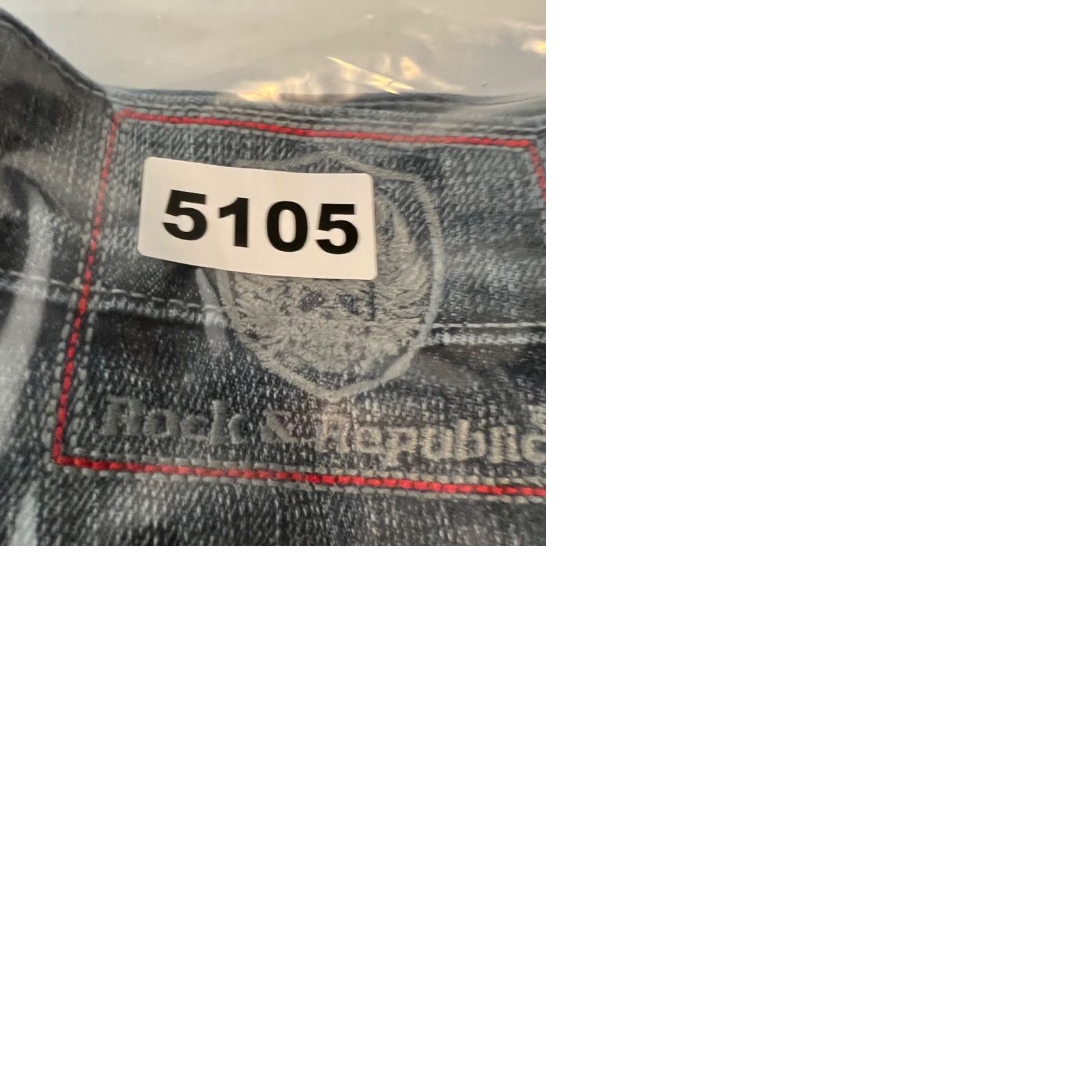 Vintage Rock & Republic Womens Size 29 Distressed Denim Jeans Straight Leg Blue Wash Size 29" - 9 Thumbnail