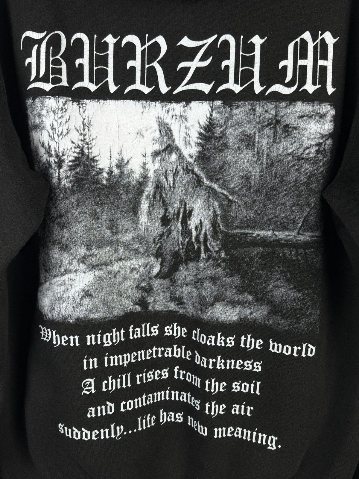Band Tees Vintage Burzum Filosofem Black Metal Band Hoodie Size M Size US M / EU 48-50 / 2 - 10 Thumbnail