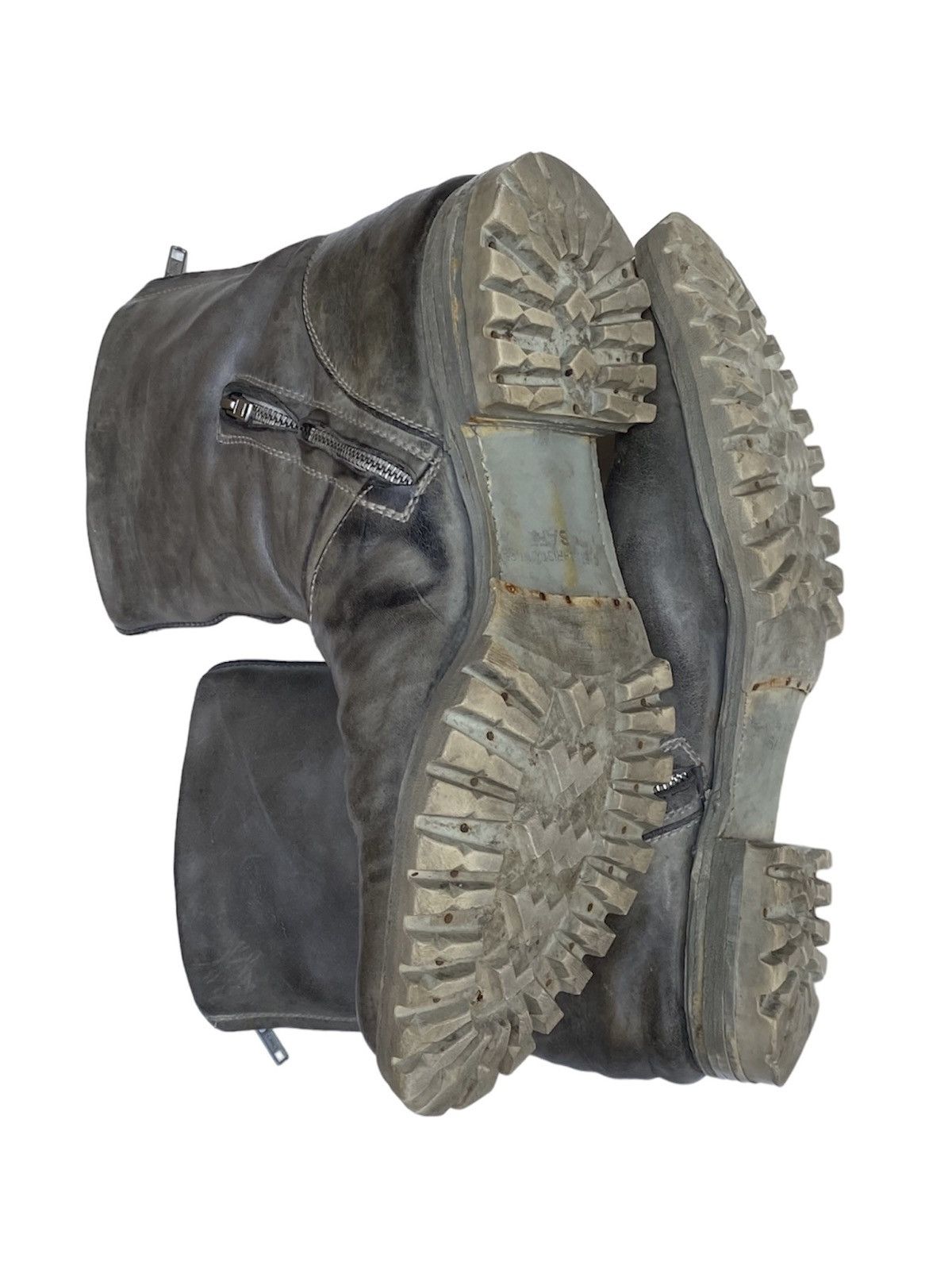 Carol Christian Poell CCP AW05 SAFE Double-Zip Tank Sole Horse Leather Boots Size US 11 / EU 44 - 2 Thumbnail