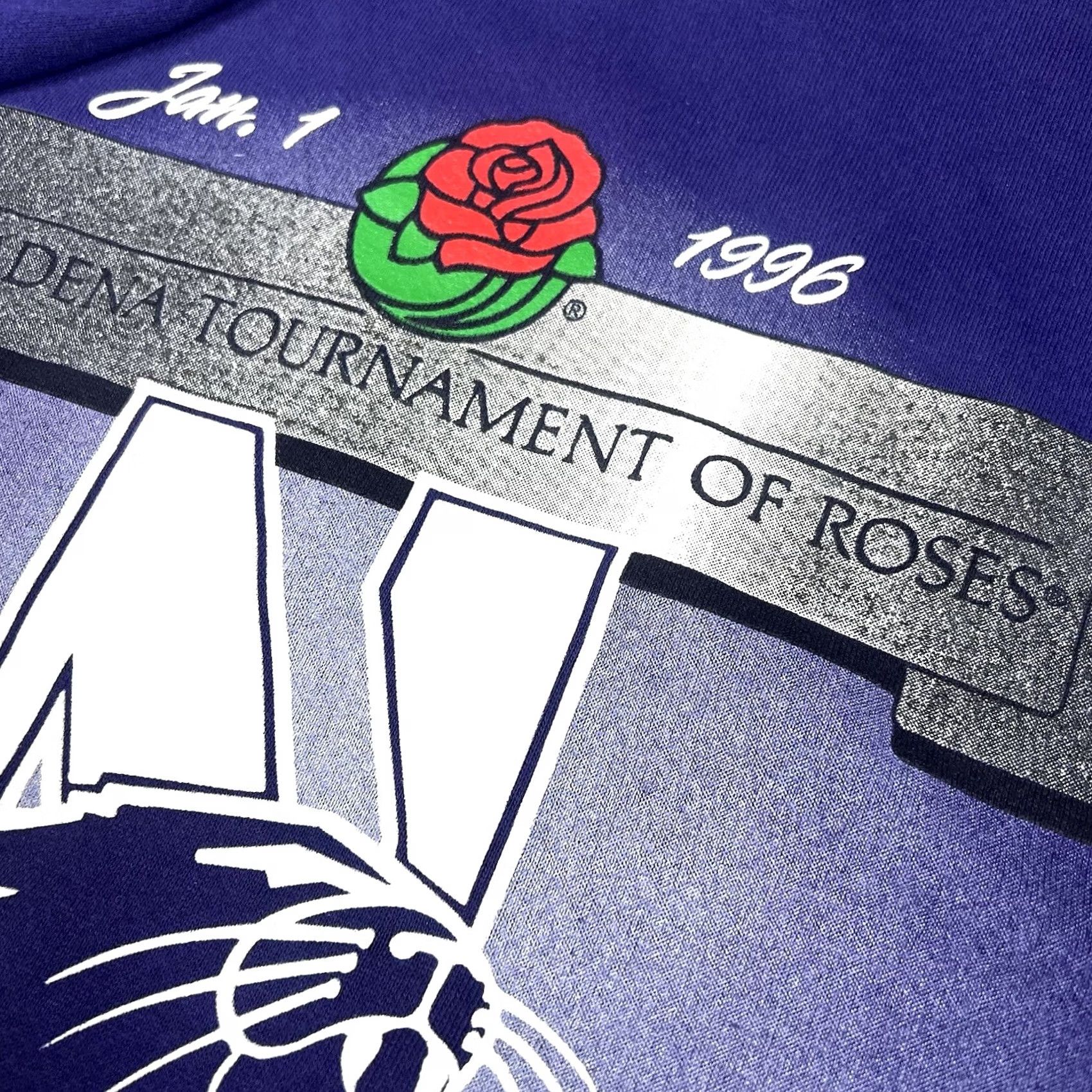 Vintage VINTAGE Northwestern Wildcats Crewneck Sweatshirt XL Purple 90s Rose Bowl, Pasadena, Logo, Graphic Print, Heavyweight, Pullover, Unisex Adults Size US XL / EU 56 / 4 - 5 Thumbnail