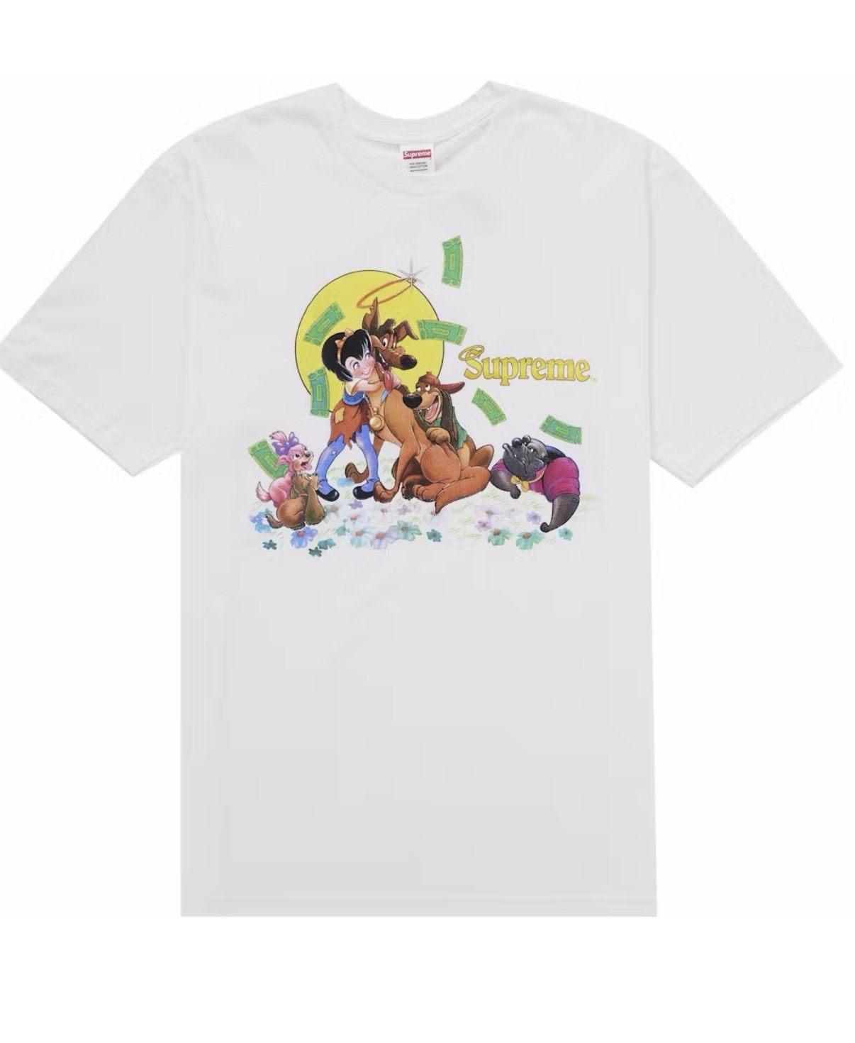 L ピンク Supreme All Dogs Go To Heaven Tee Supreme All Dogs Go To