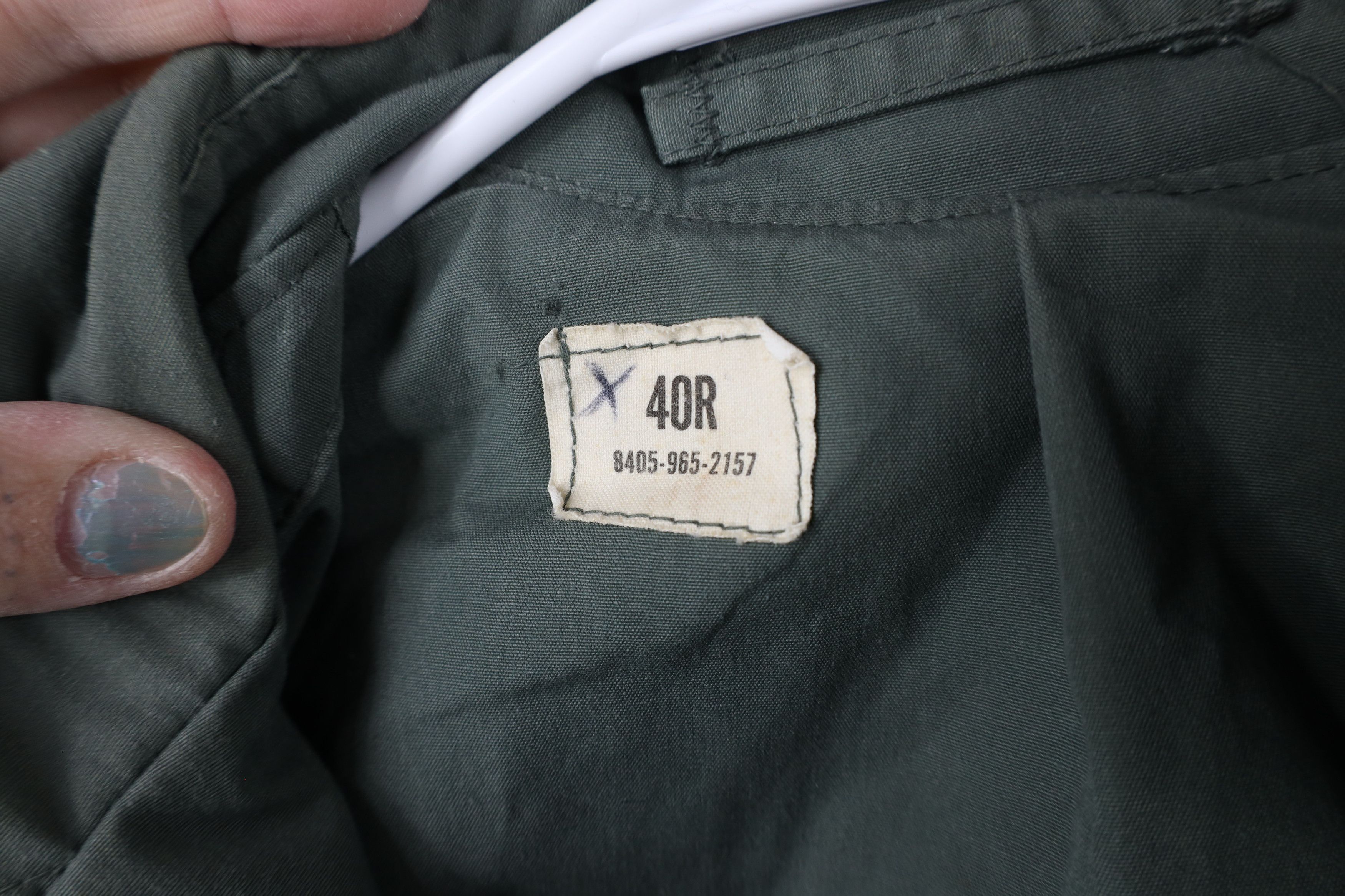 Vintage Vintage 70s Vietnam War 274 Green Raincoat Trench Coat USA Size US L / EU 52-54 / 3 - 8 Thumbnail