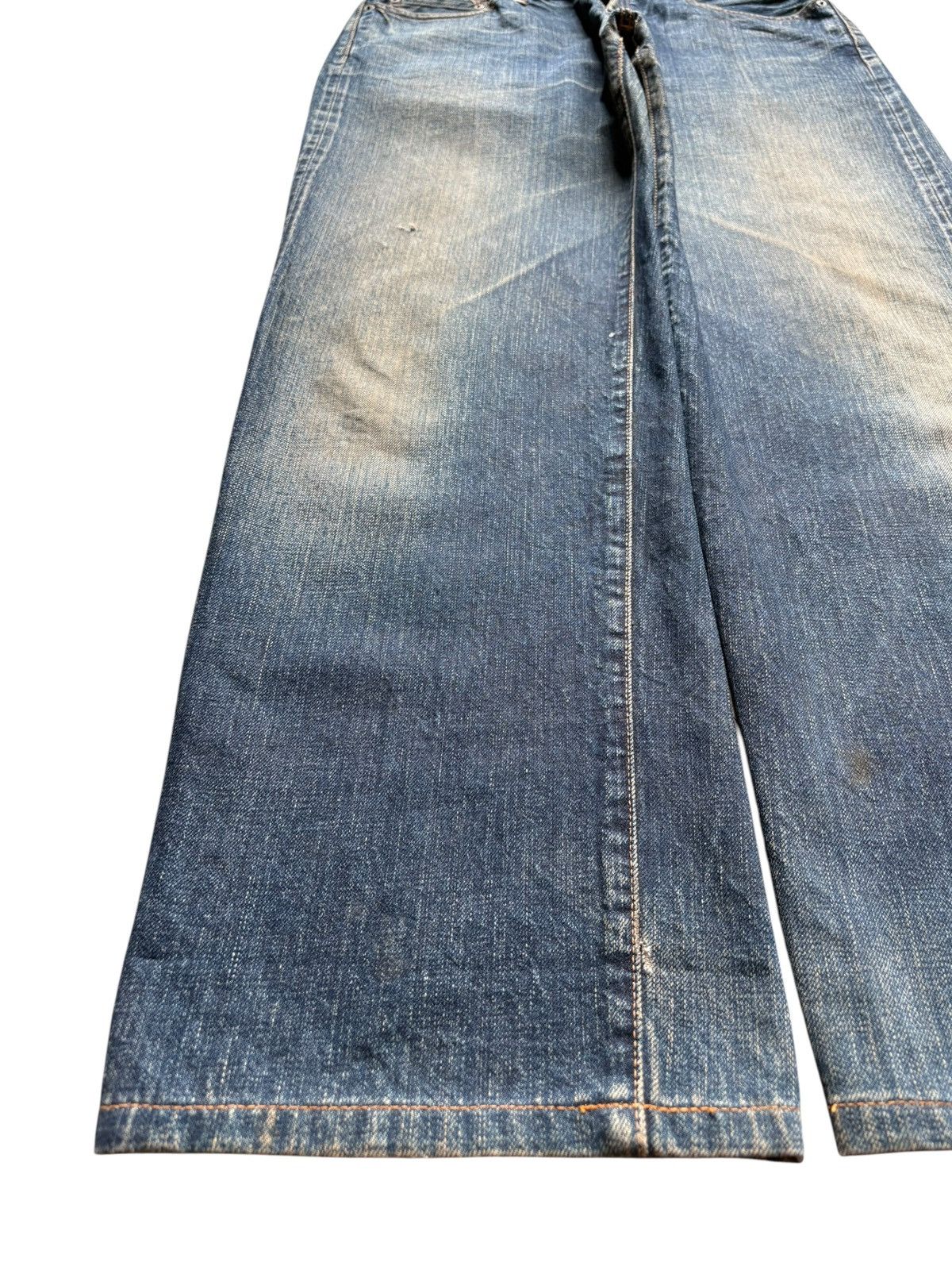 Japanese Brand Vintage Japan Brand Selvedge Rusty Mud Wash Baggy Jeans Size US 32 / EU 48 - 7 Thumbnail