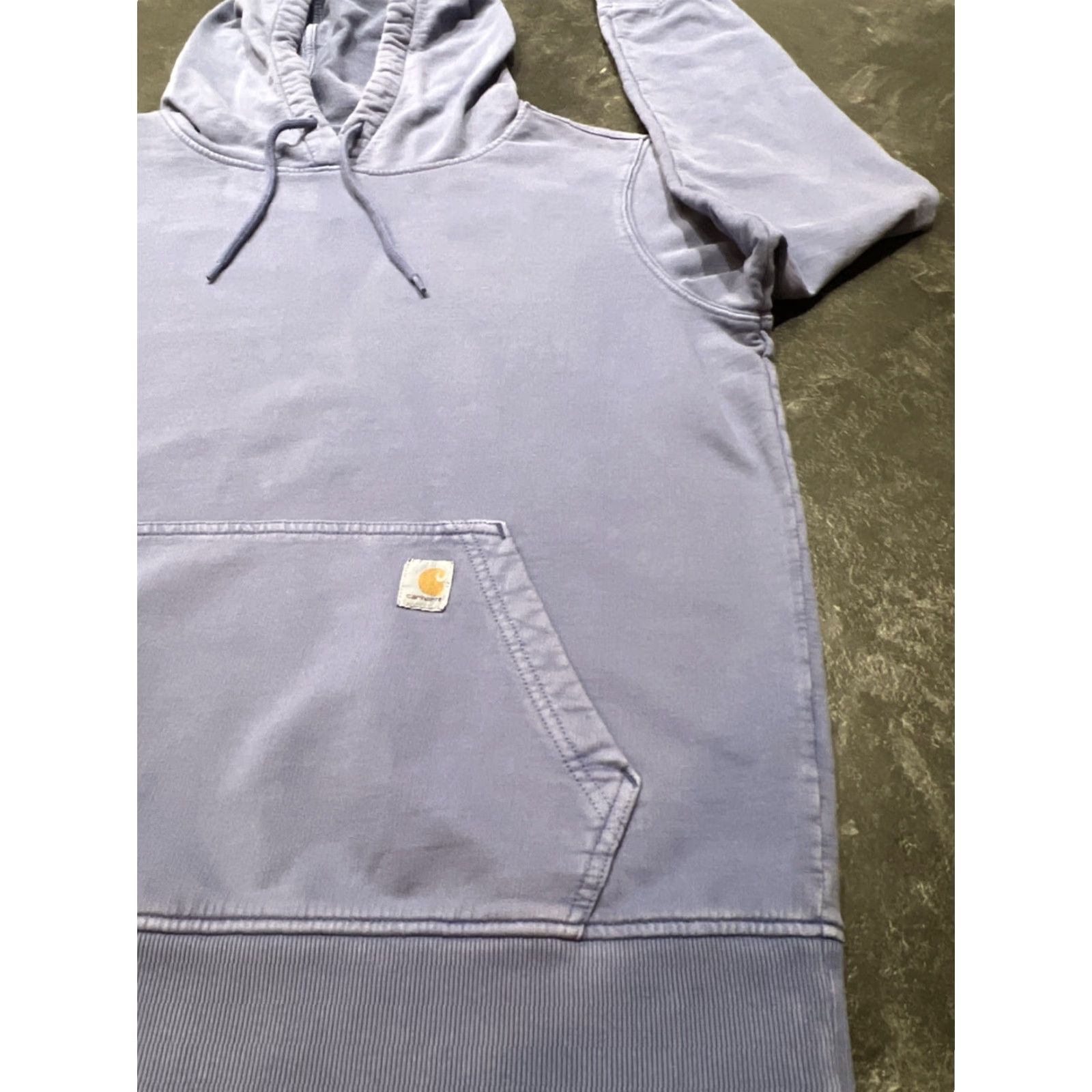 Carhartt Carhartt Womens Hoodie Pullover Navy Blue Size M Regular Hooded Pockets Sweatshirt Relaxed Fit Fleece Cotton Pullover Sweatshirt Activewear Vintage No Size M / US 6-8 / IT 42-44 - 2 Thumbnail