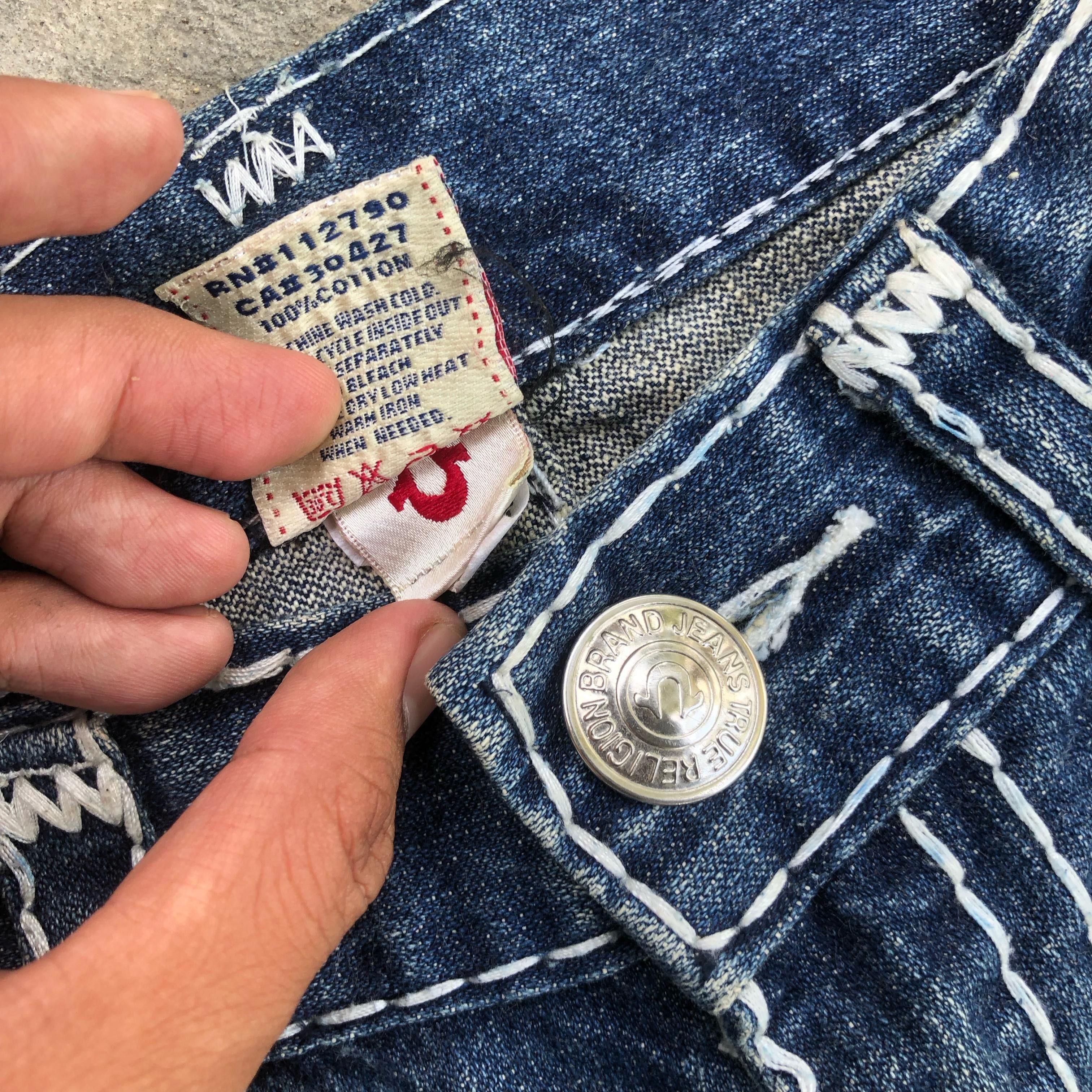 True Religion True Religion White Stiching Flared denim Size US 32 / EU 48 - 6 Thumbnail