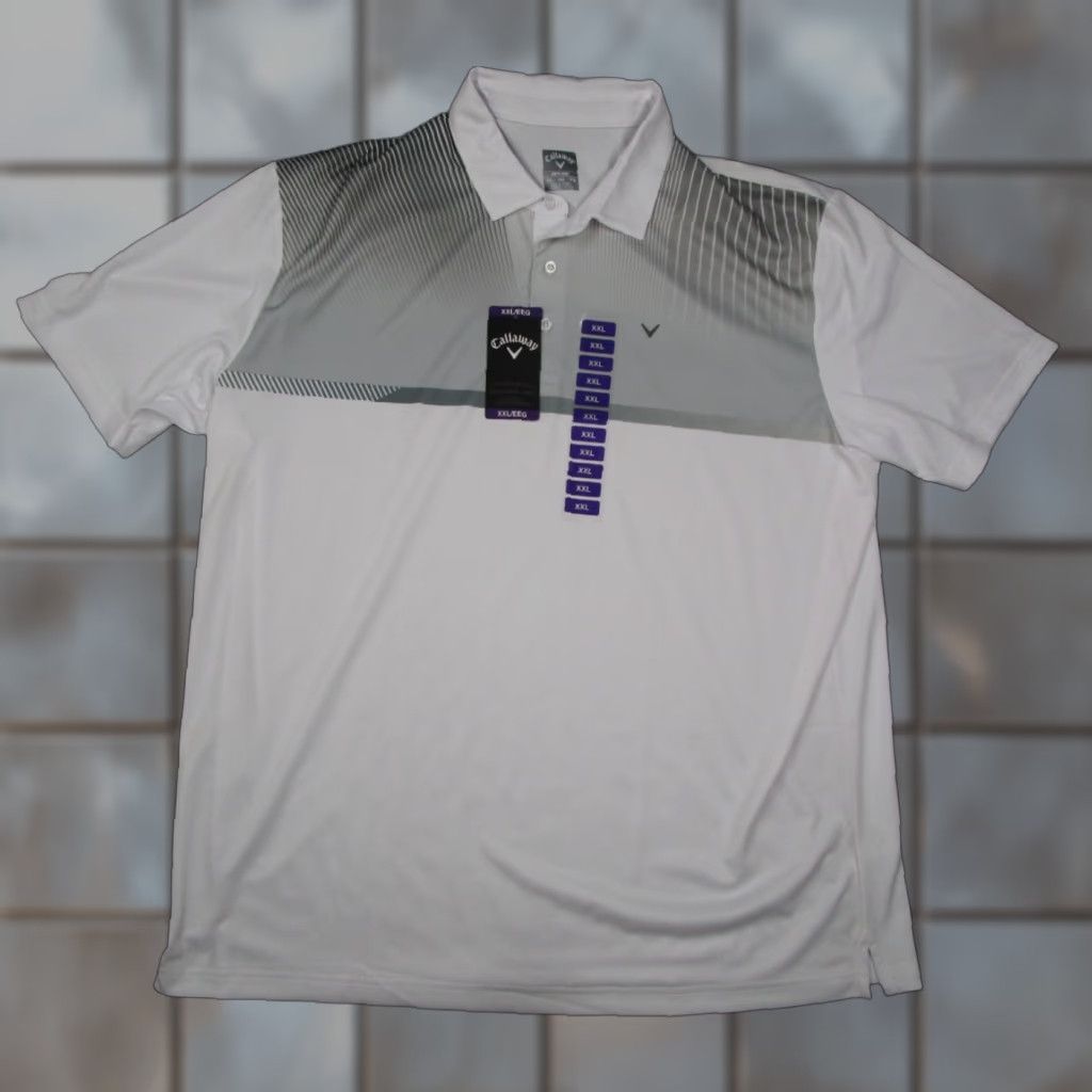 Callaway Callaway Polo Mens 2XL White Opti Dri Performance Golf Shirt Size US XXL / EU 58 / 5 - 1 Thumbnail