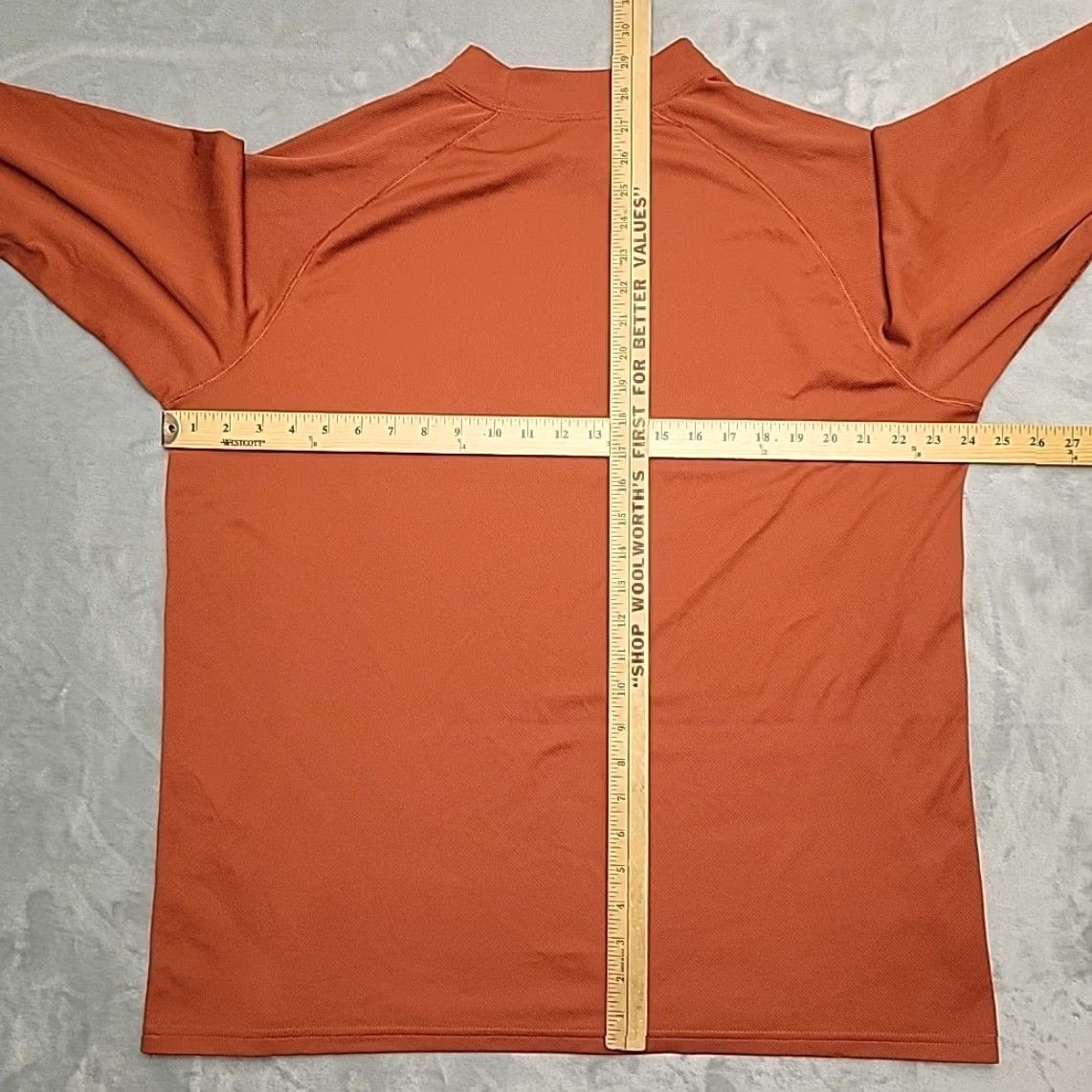 Rusty Simms Fishing Shirt Mens L Rust Orange Performance Waffle Long Sleeve TEE Size US L / EU 52-54 / 3 - 7 Thumbnail