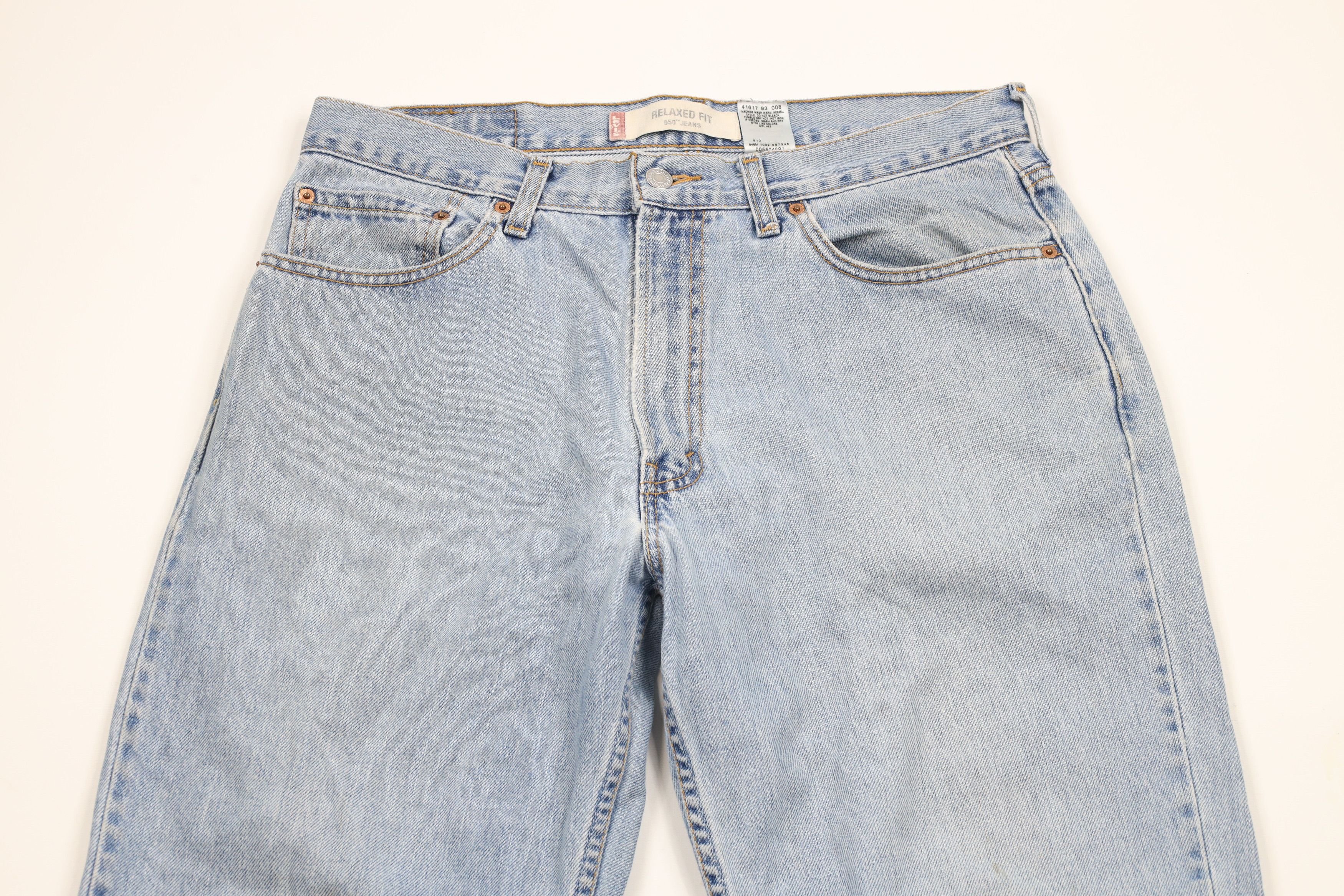 Levi's × Vintage Vintage Y2K 2002 Levis 550 Relaxed Fit Denim Jeans Blue Size US 34 / EU 50 - 2 Thumbnail