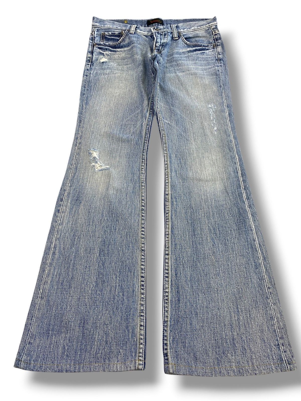 Other Sweet Camel Faded Light Wash Style Flare Jeans Size US 30 / EU 46 - 1 Thumbnail