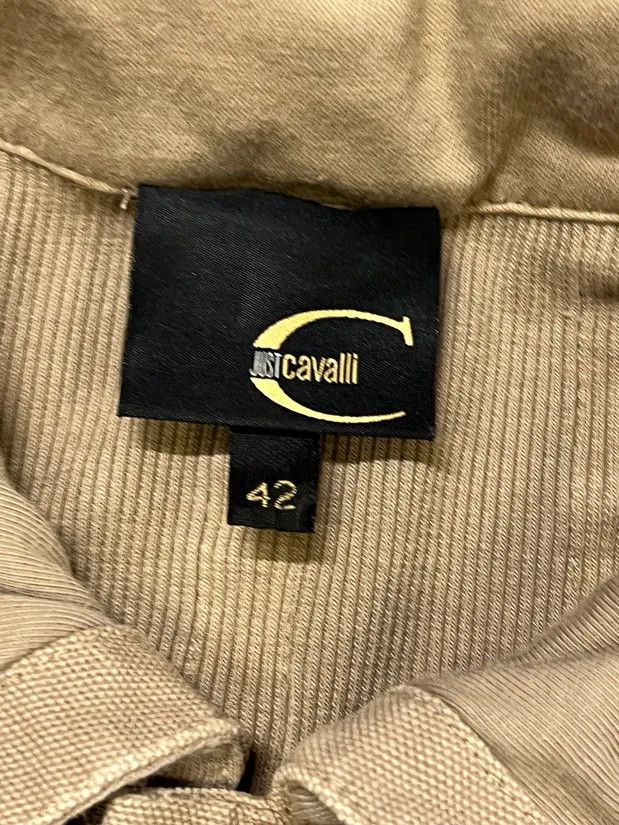 Roberto Cavalli SS2006 Cavalli Army Reinforced Beige Polo Size XS / US 0-2 / IT 36-38 - 9 Thumbnail