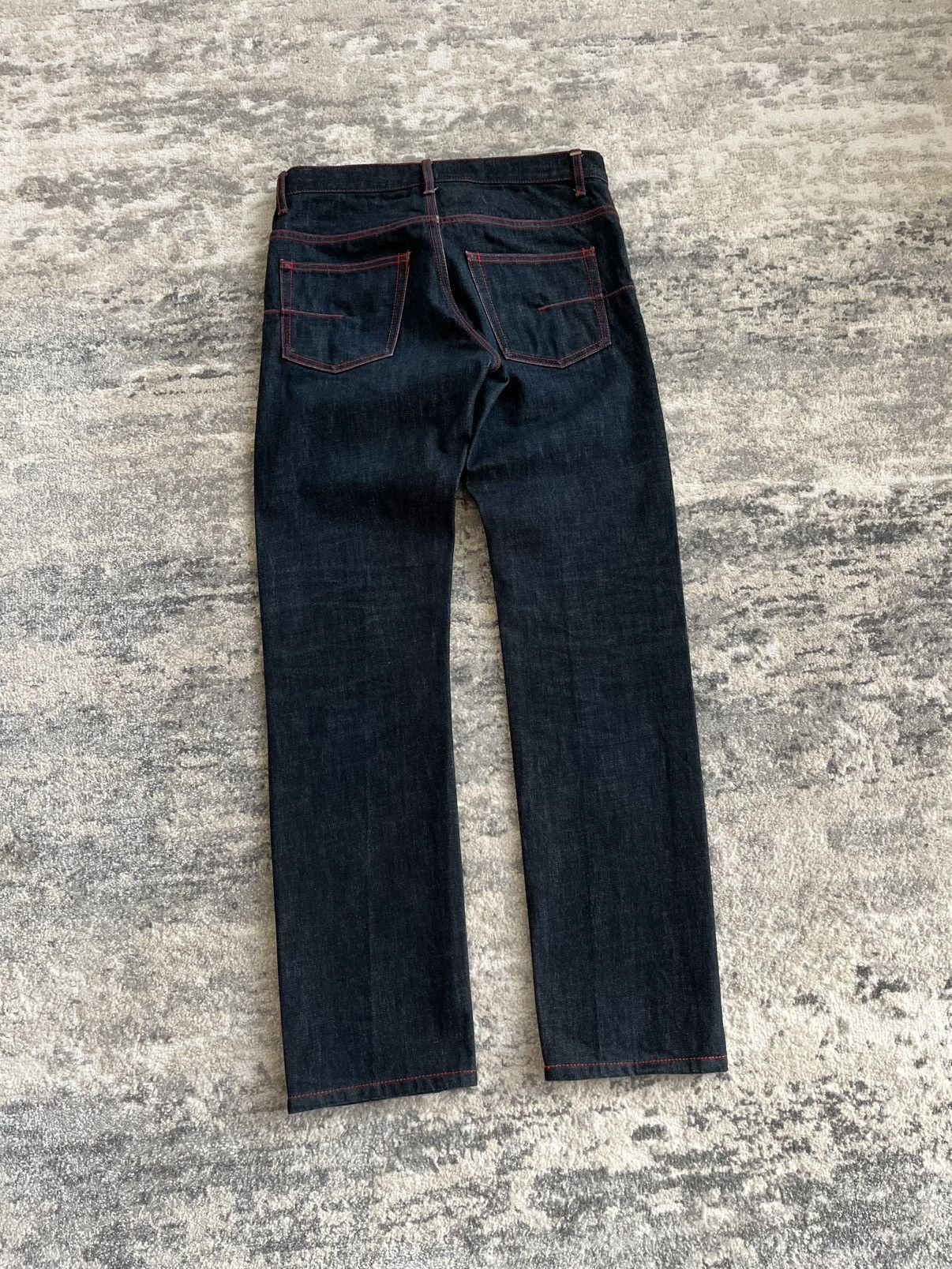 Dior dior homme ss13 red stitch denim Size US 29 - 9 Thumbnail