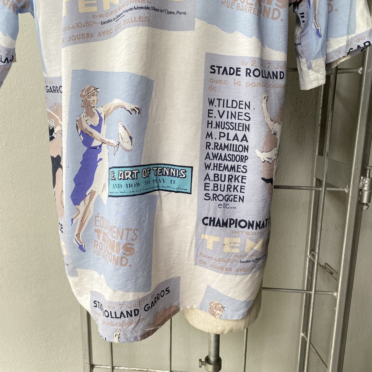 Japanese Brand Jose Allen Coquille Tennis Print Shirt Size US L / EU 52-54 / 3 - 19 Thumbnail