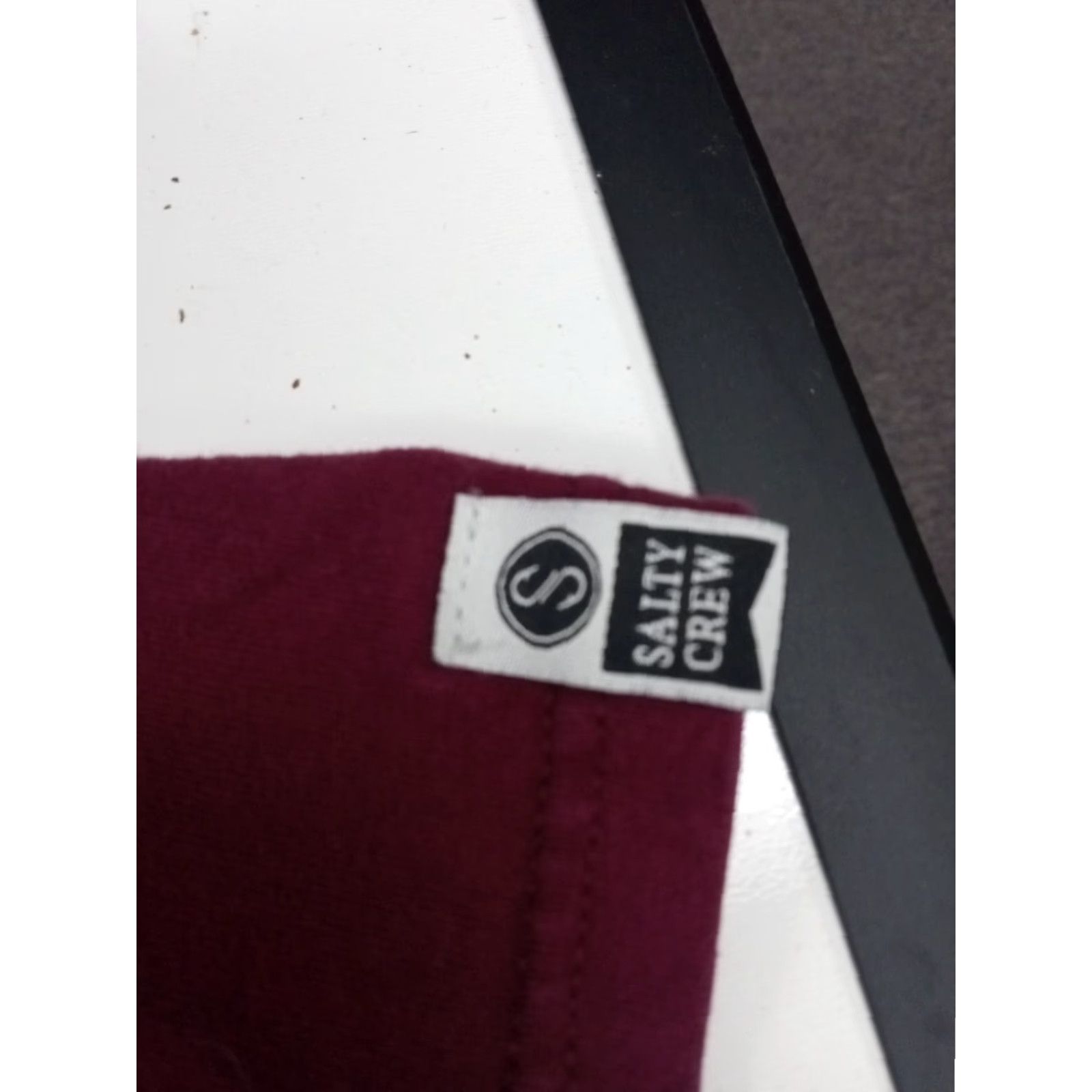Vintage VINTAGE SALTY CREW T-shirt Thrill Seekers And Risk Takers Lg. Maroon Marlin Logo Size US L / EU 52-54 / 3 - 6 Thumbnail