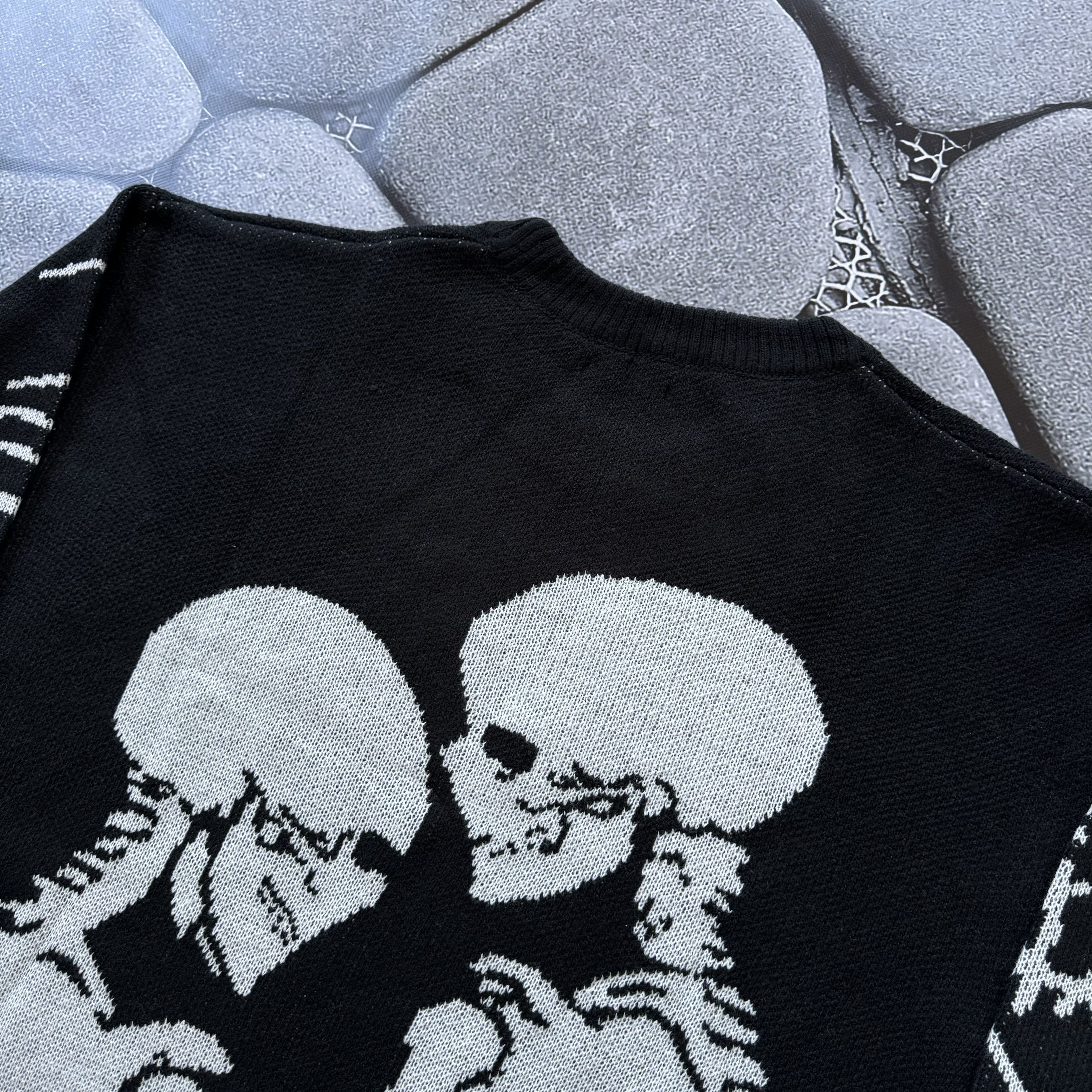 Hysteric Glamour VINTAGE SKELETON KNITTED OVERSIZED SWEATER OPIUM Y2K Size US S / EU 44-46 / 1 - 5 Thumbnail