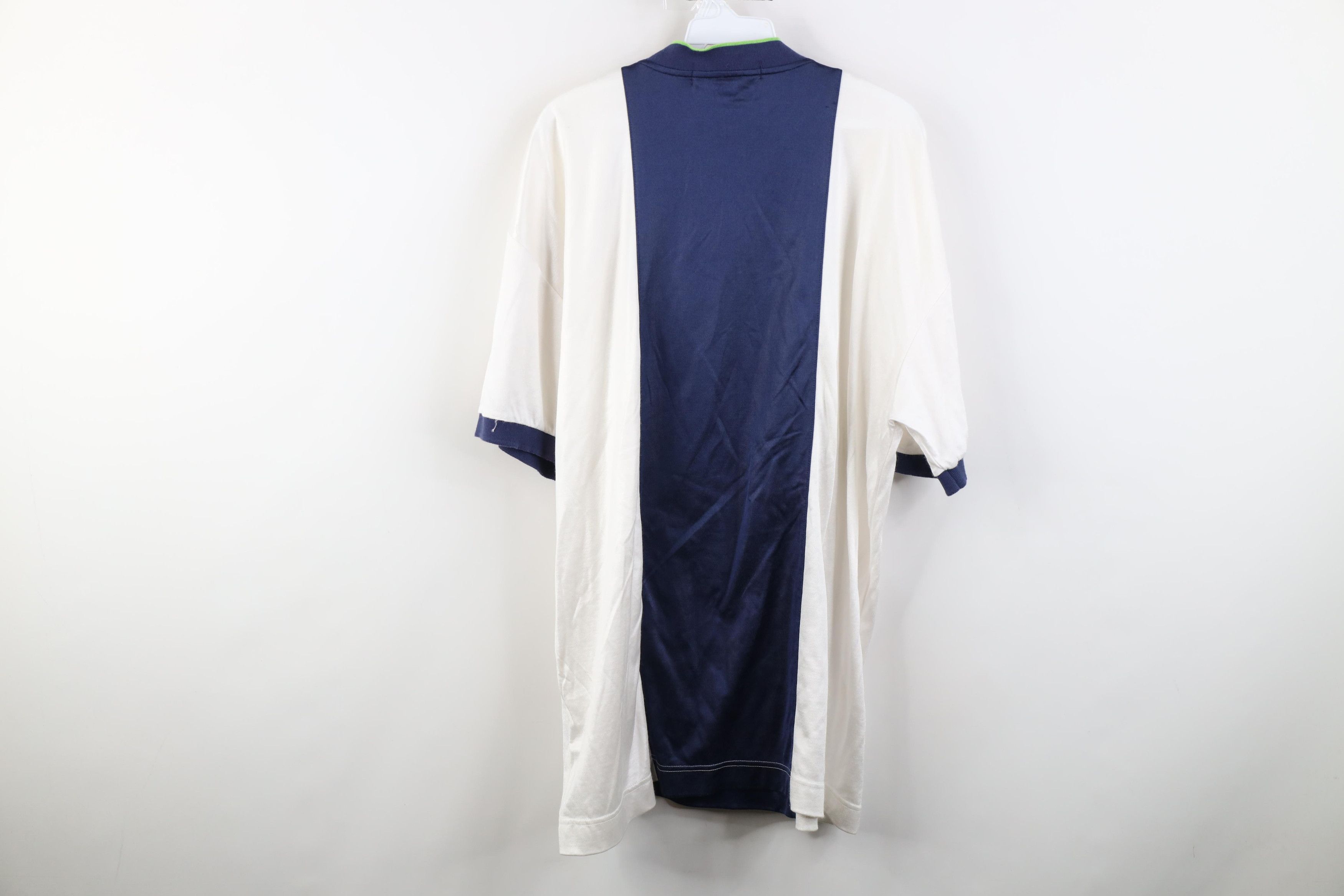 Nautica Vintage 90s Nautica Competition Block 1/4 Zip Jersey T-Shirt Size US XL / EU 56 / 4 - 10 Thumbnail