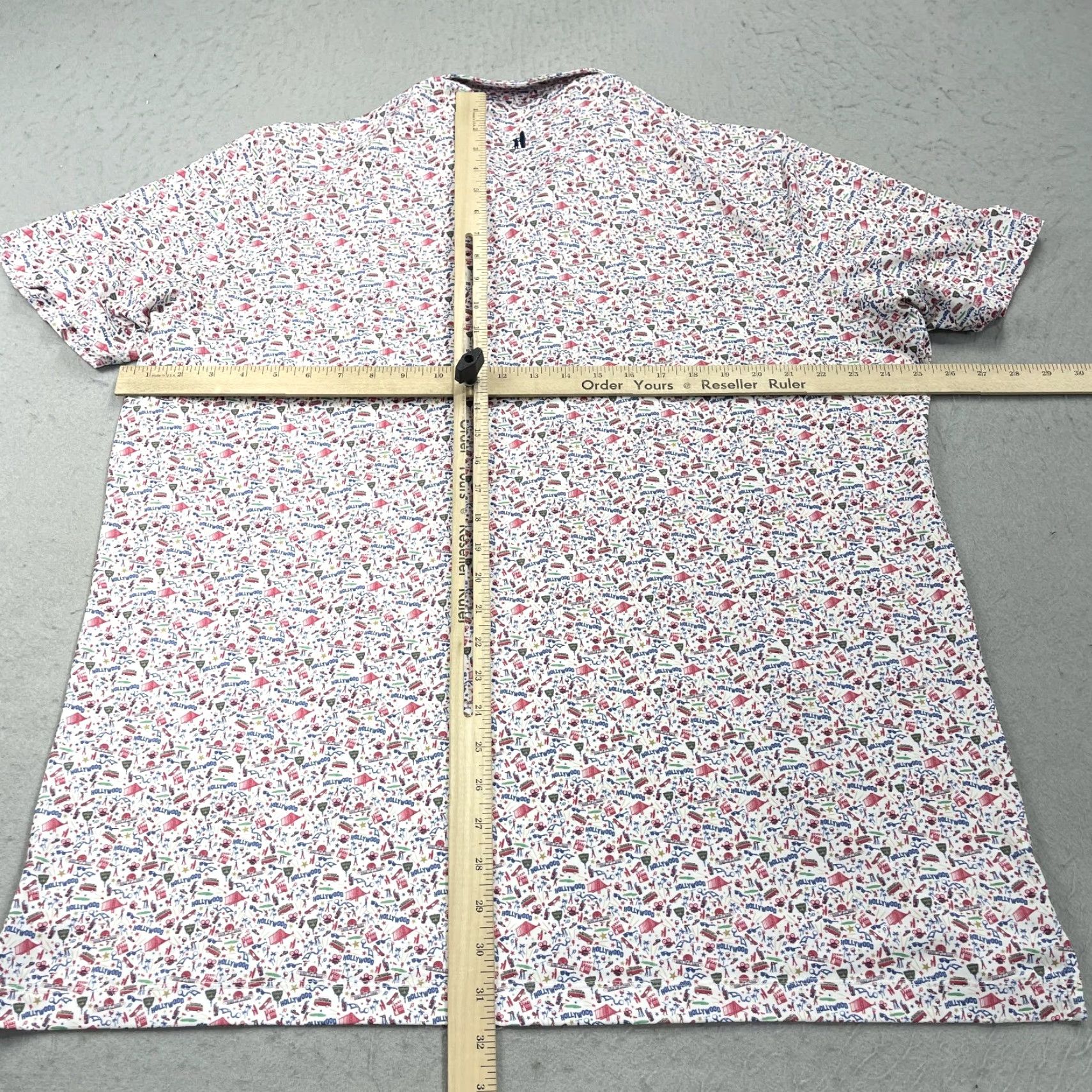 johnnie-O Nike Shirt Polo Mens XL White California Golf Loud Show Biz Loud Size US XL / EU 56 / 4 - 7 Thumbnail
