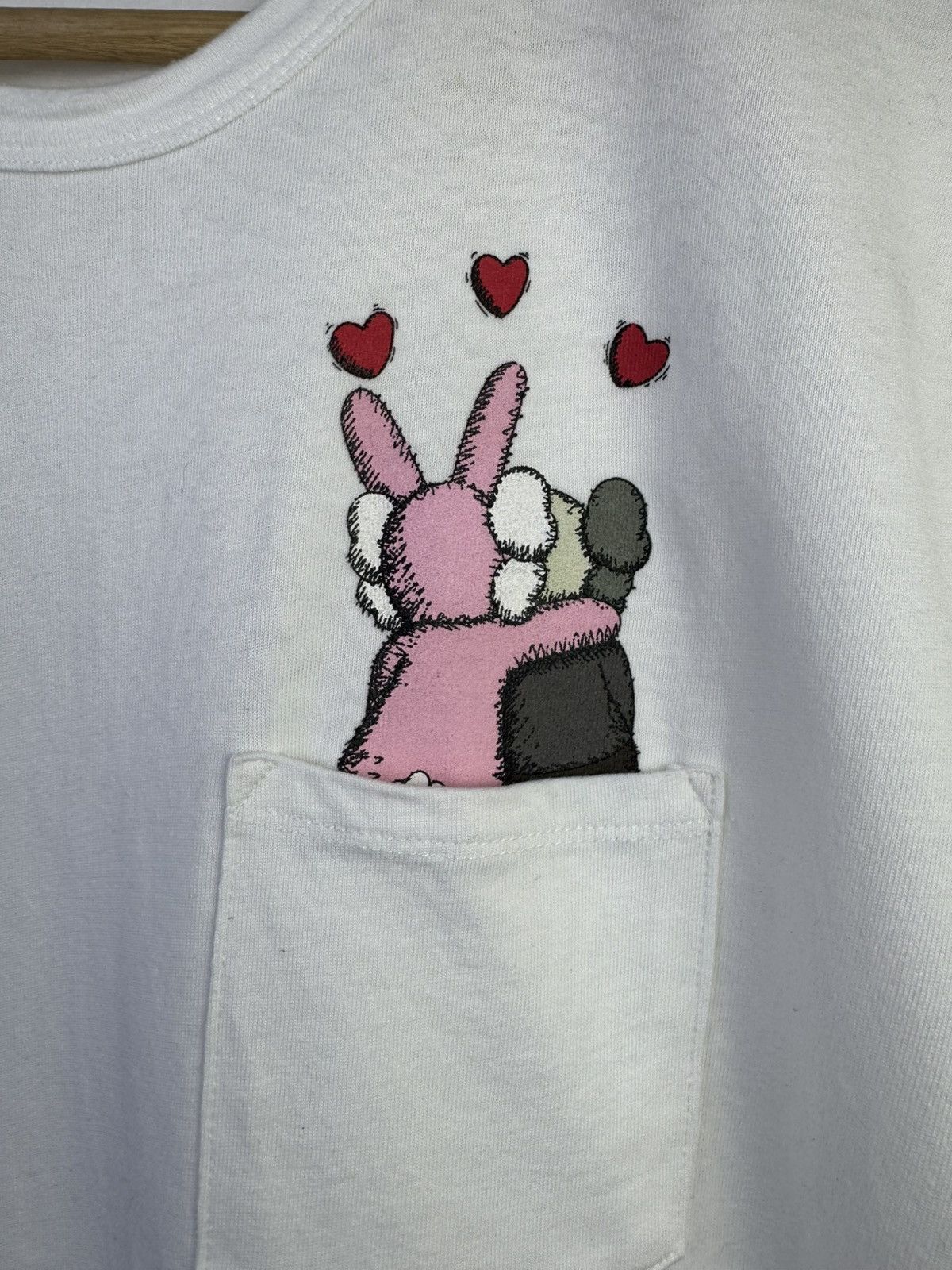 Original Fake KAWS + Original Fake Pink Accomplice shirt. Size US M / EU 48-50 / 2 - 4 Thumbnail
