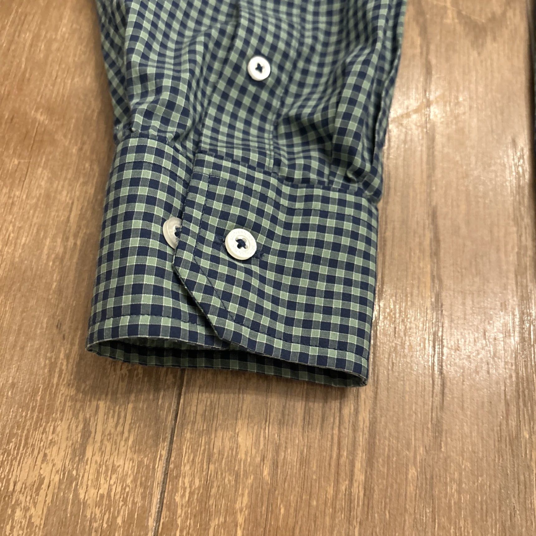 Southern Tide Southern Tide Dress Shirt Blue Green Plaid Long Sleeve Classic Fit Large Mens Shirt Size 42R - 4 Thumbnail