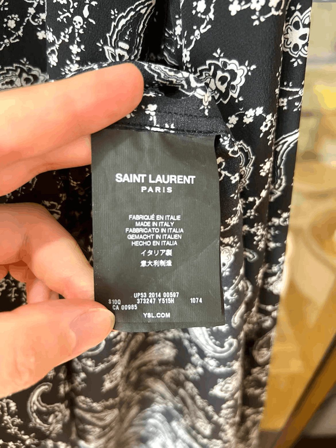 Saint Laurent Paris Saint Laurent Paris Sz 39 Saint Laurent Paris 15SS Bandann Size US M / EU 48-50 / 2 - 5 Thumbnail
