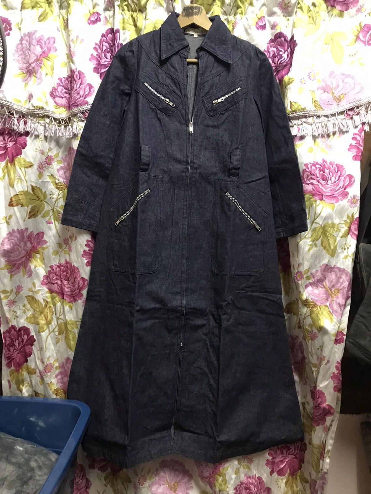 Yohji Yamamoto Y's YOHJI YAMAMOTO DENIM LONG JACKET Size US M / EU 48-50 / 2 - 1 Thumbnail