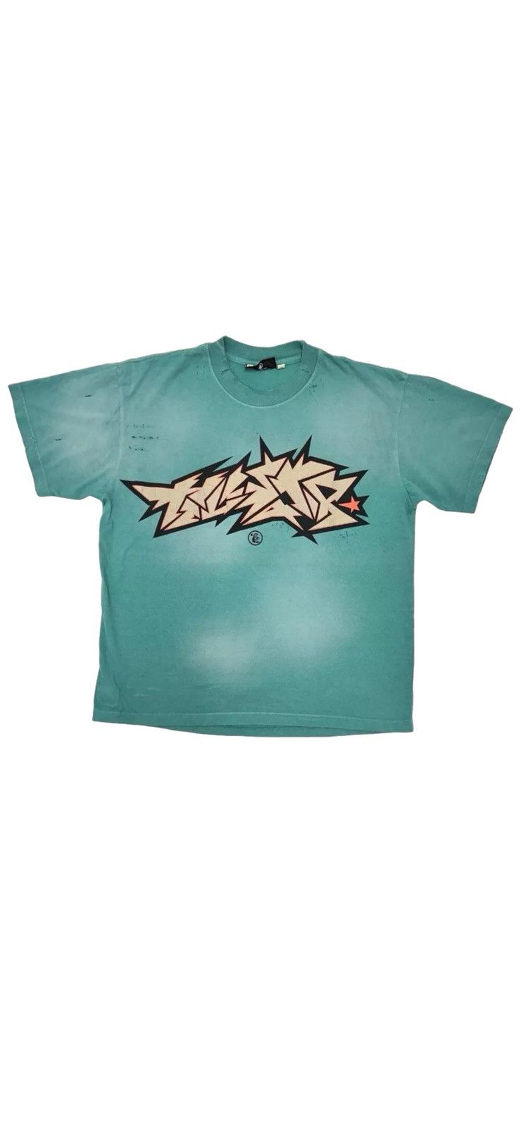 HELLSTAR Aqua Hellstar Cracked T-Shirt Size US XL / EU 56 / 4 - 1 Thumbnail
