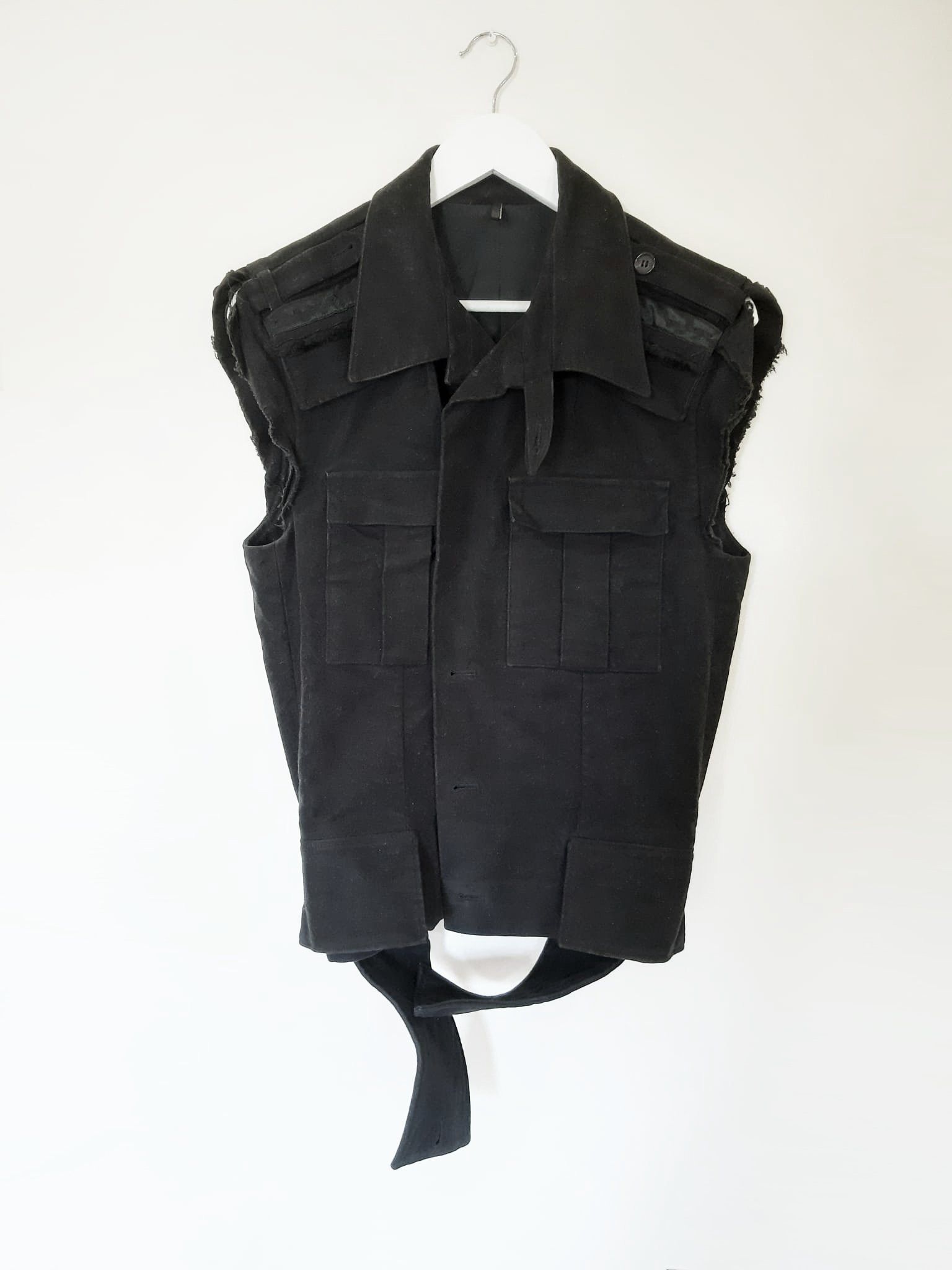 Dior × Hedi Slimane Dior FW03 "Luster" Wool Moleskin Napoleon Military Vest Size US M / EU 48-50 / 2 - 3 Thumbnail