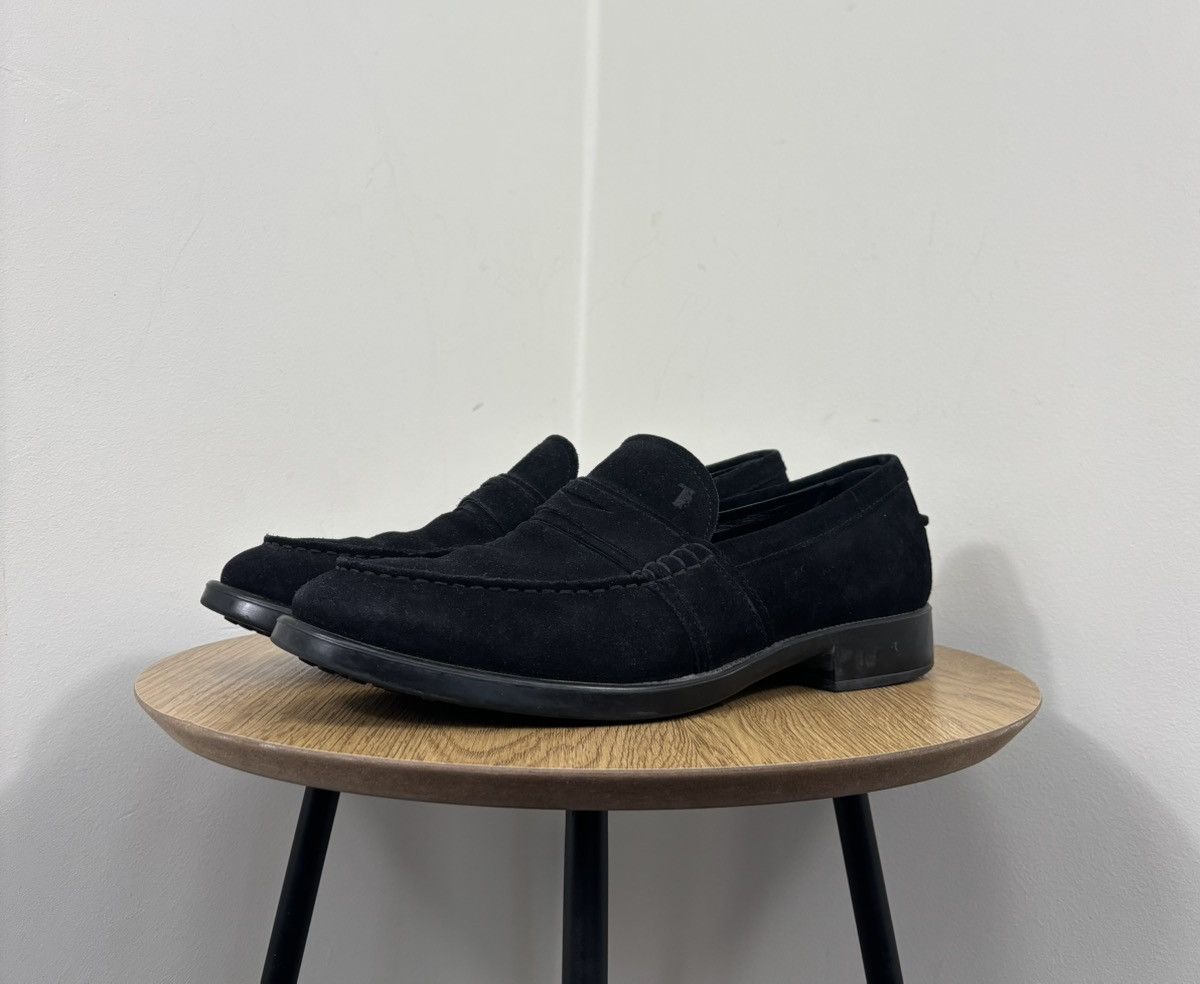 Tod's Tod’s Men’s Deep Black Luxury Suede Penny Loafers Shoes Size US 9 / EU 42 - 6 Thumbnail