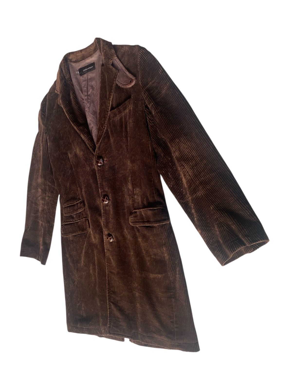 Dsquared2 Luxury Dsquared2 Corduroy Button Jacket Size US M / EU 48-50 / 2 - 2 Thumbnail