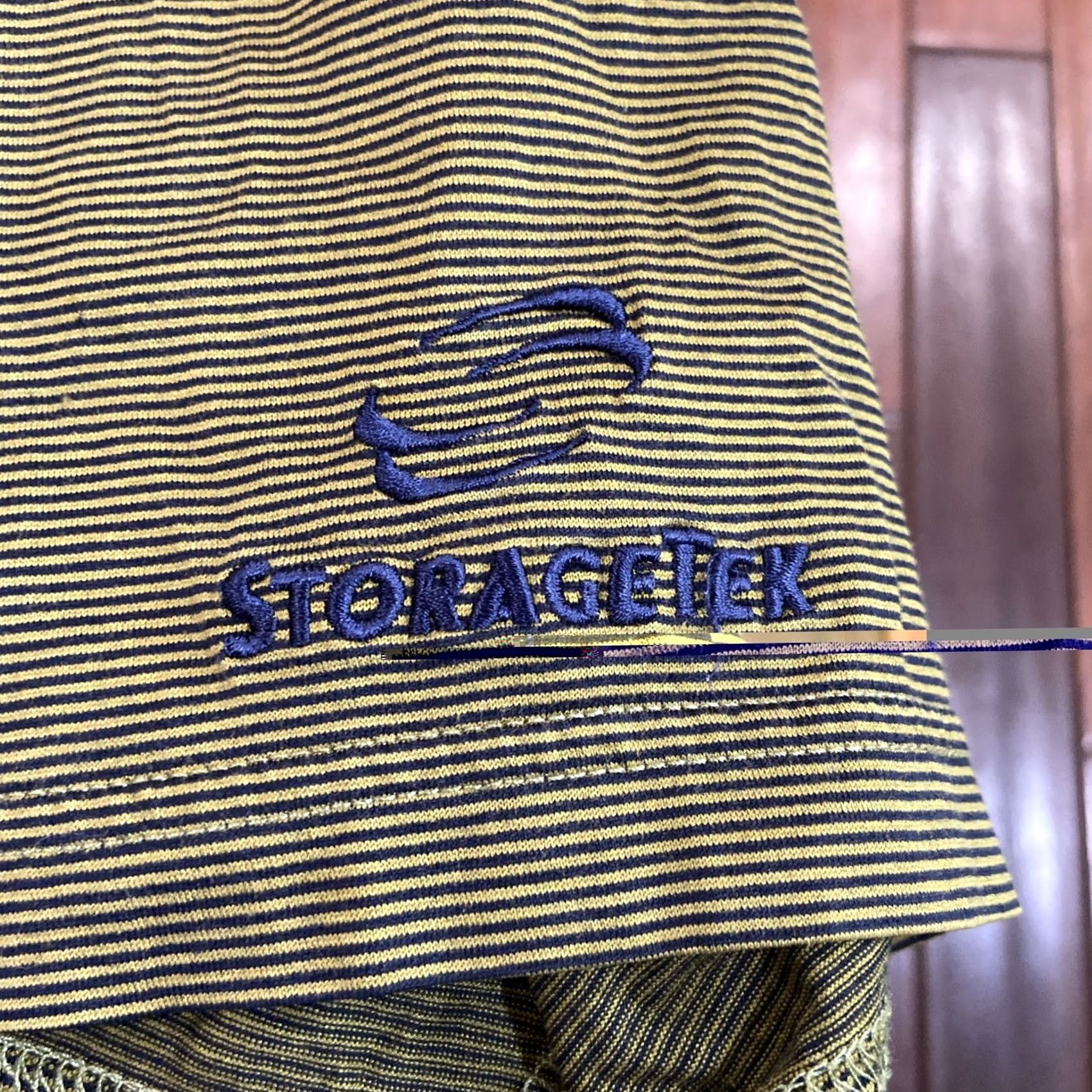 Vintage VINTAGE Descente Polo Shirt Men Large 100% Cotton Striped Golf Castle Pines Size US L / EU 52-54 / 3 - 3 Thumbnail