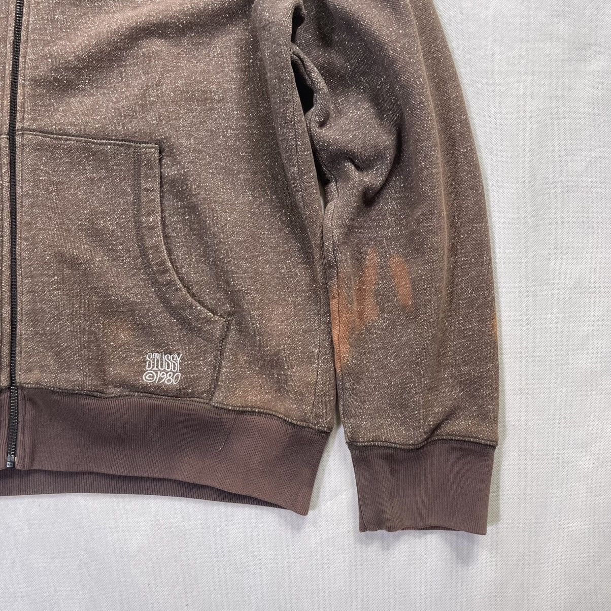 Stussy Vintage Stussy @1980 Sun Fades Slub Hoodie Size US L / EU 52-54 / 3 - 5 Thumbnail