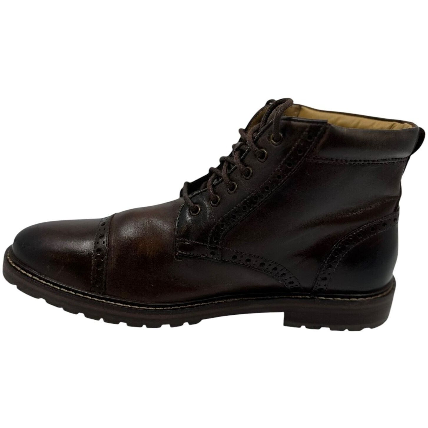 Florsheim Florsheim Fanway Mens Cap Toe Brogue Brown Boots Size 9D Size US 9 / EU 42 - 9 Thumbnail